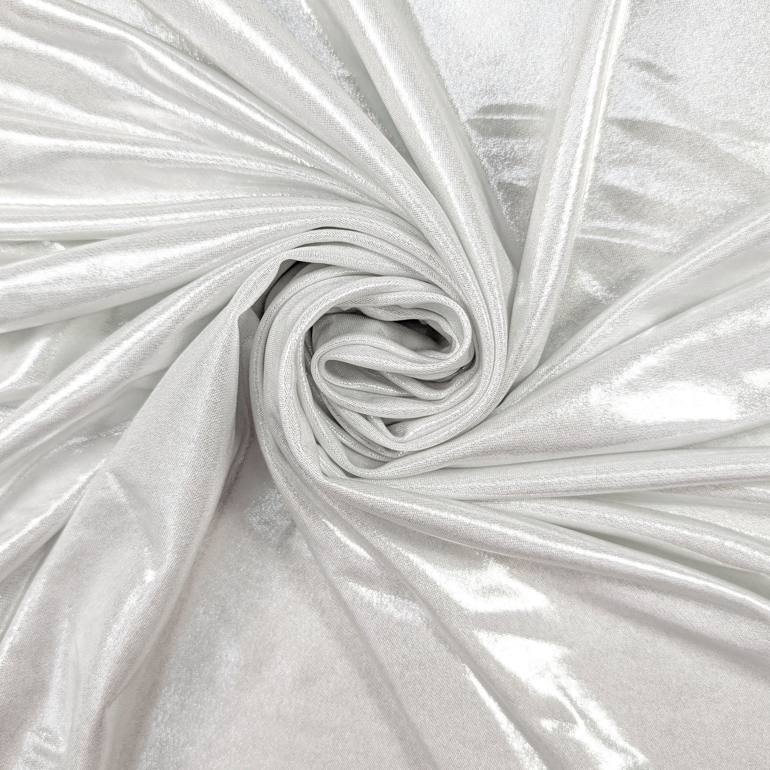 White Metallic Jersey Image