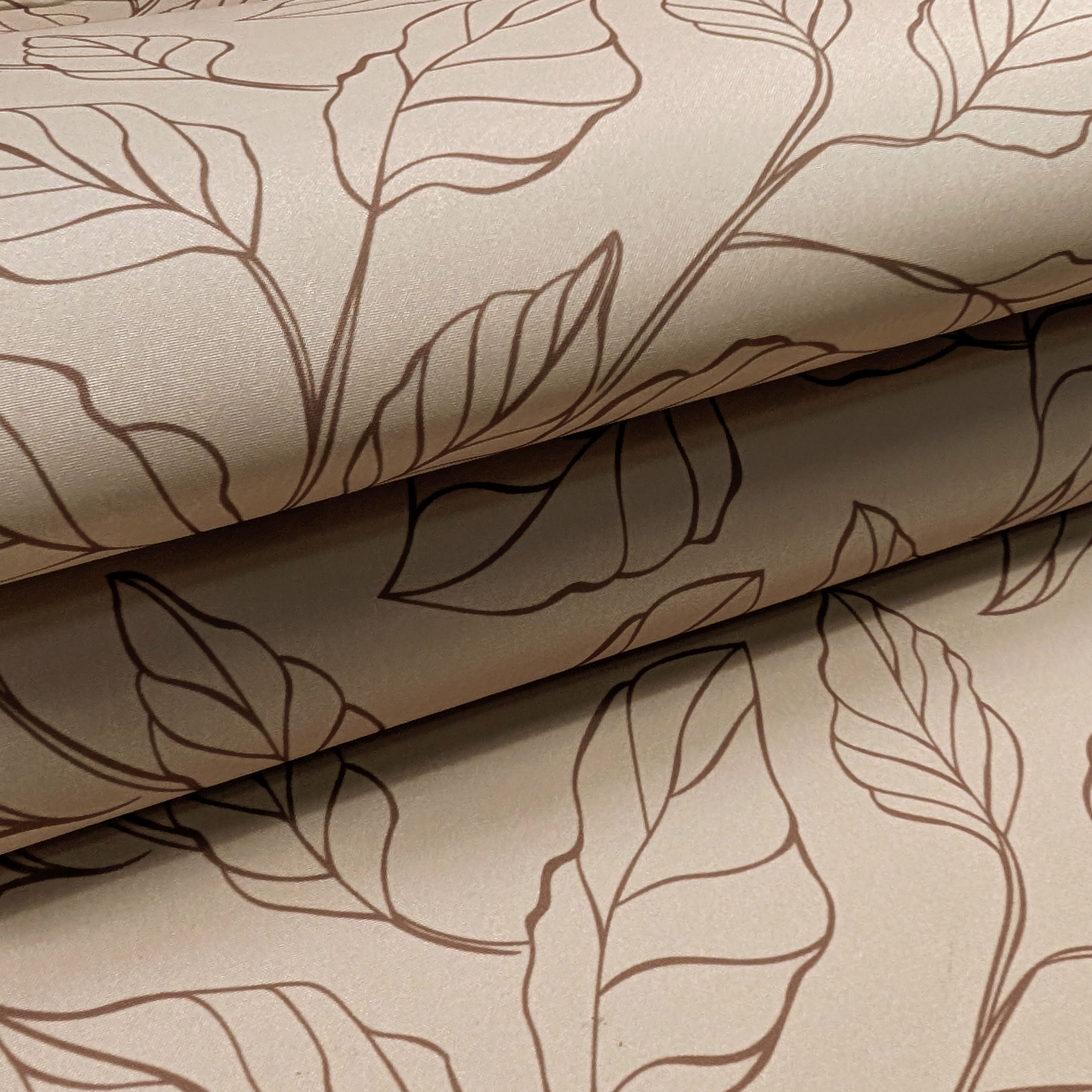 Kitchen Leaves Background Beige Image
