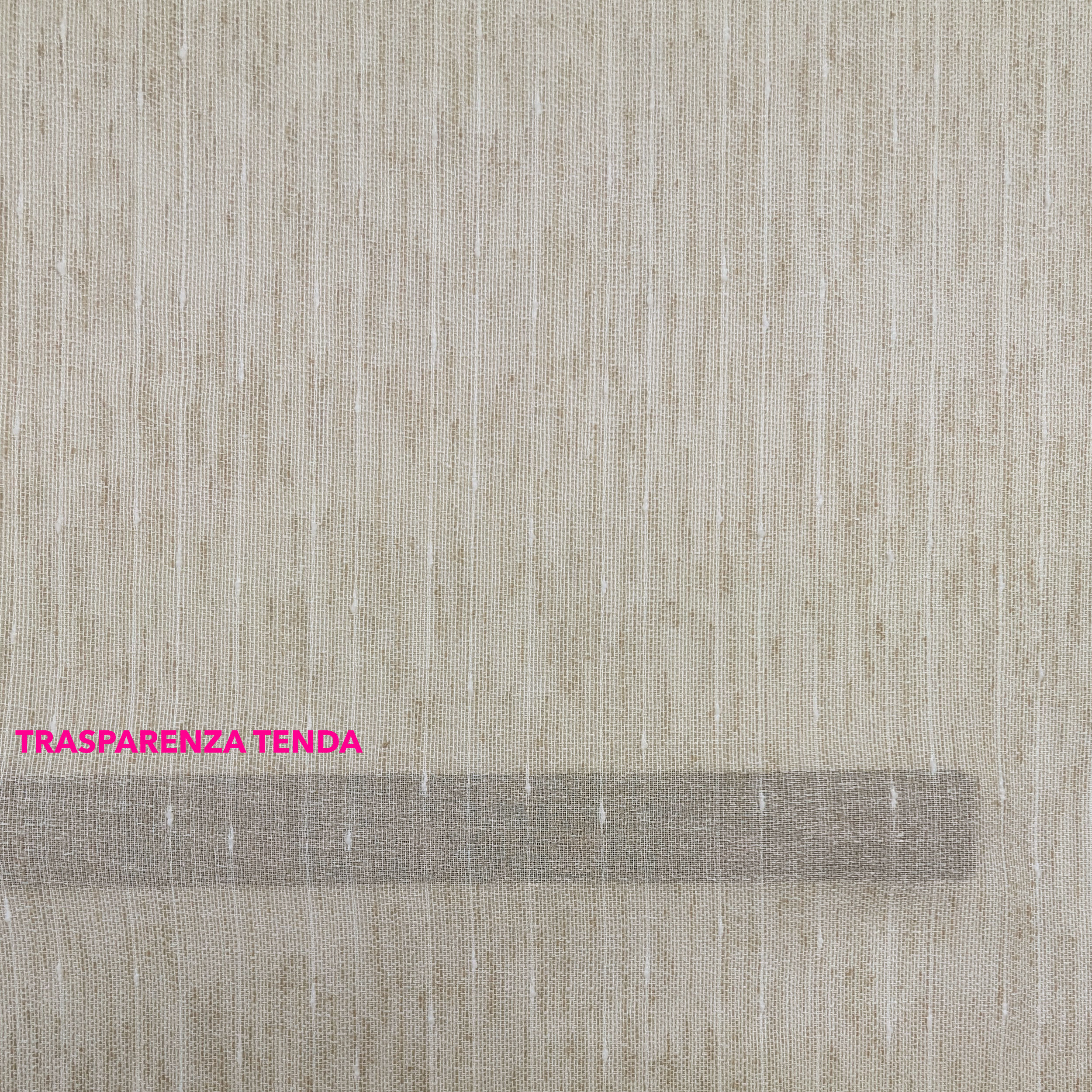 Tortora Flocked Curtain Fabric Image