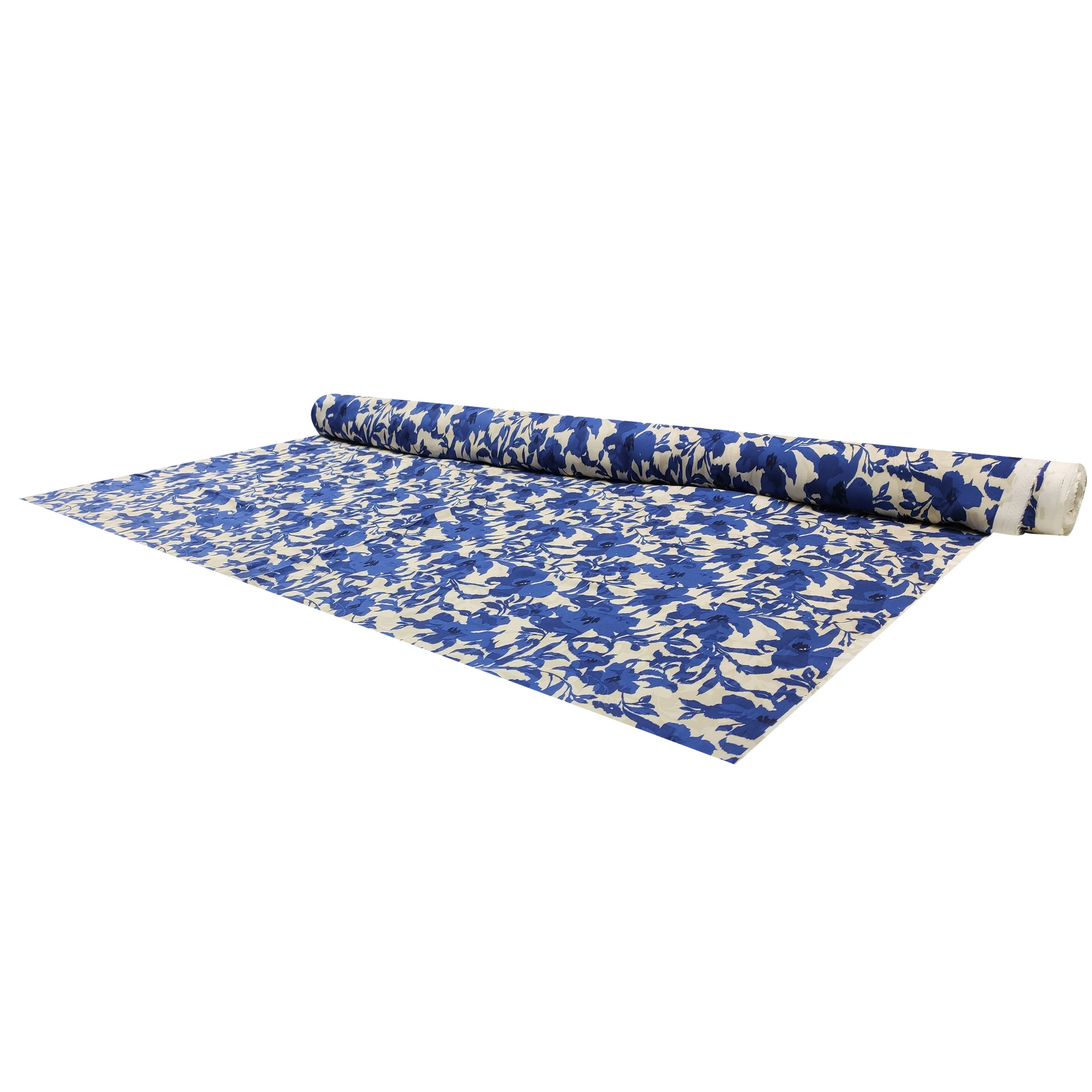 Viscosa Floral Fantasía Azul