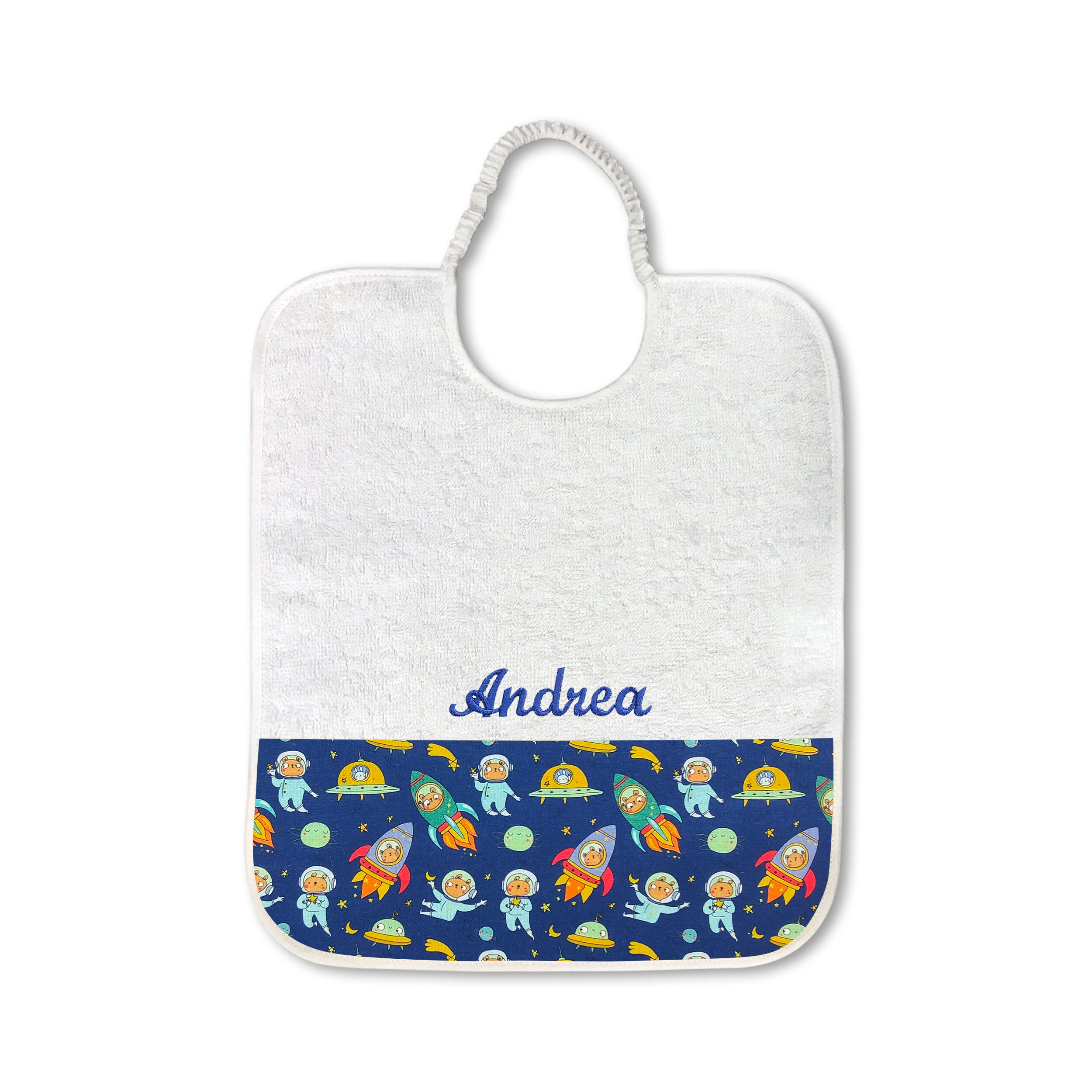Bavoir Oursons Astronautes - Panini Fabrics