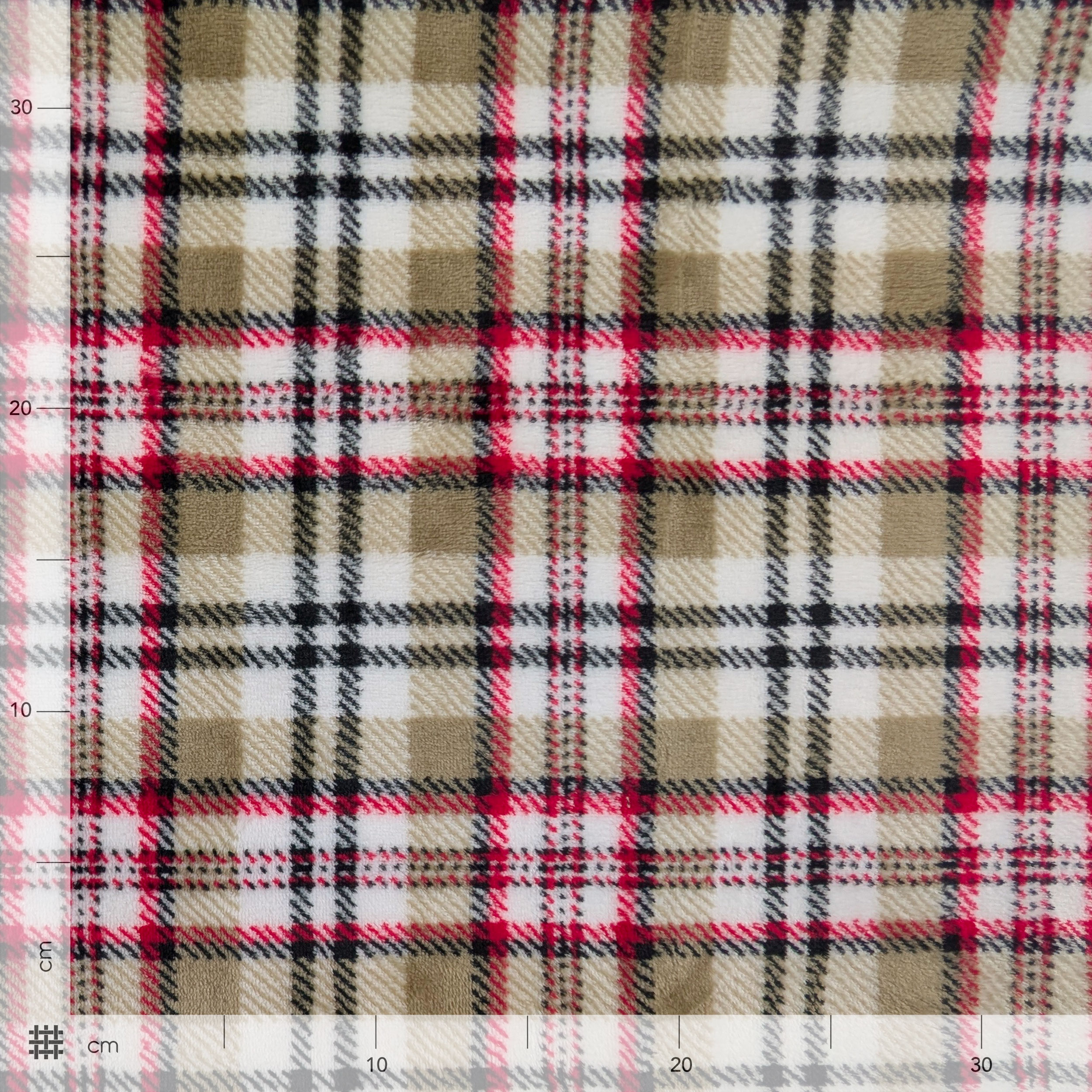 Tartan Cashmere Hand Fleece Light Tones Image