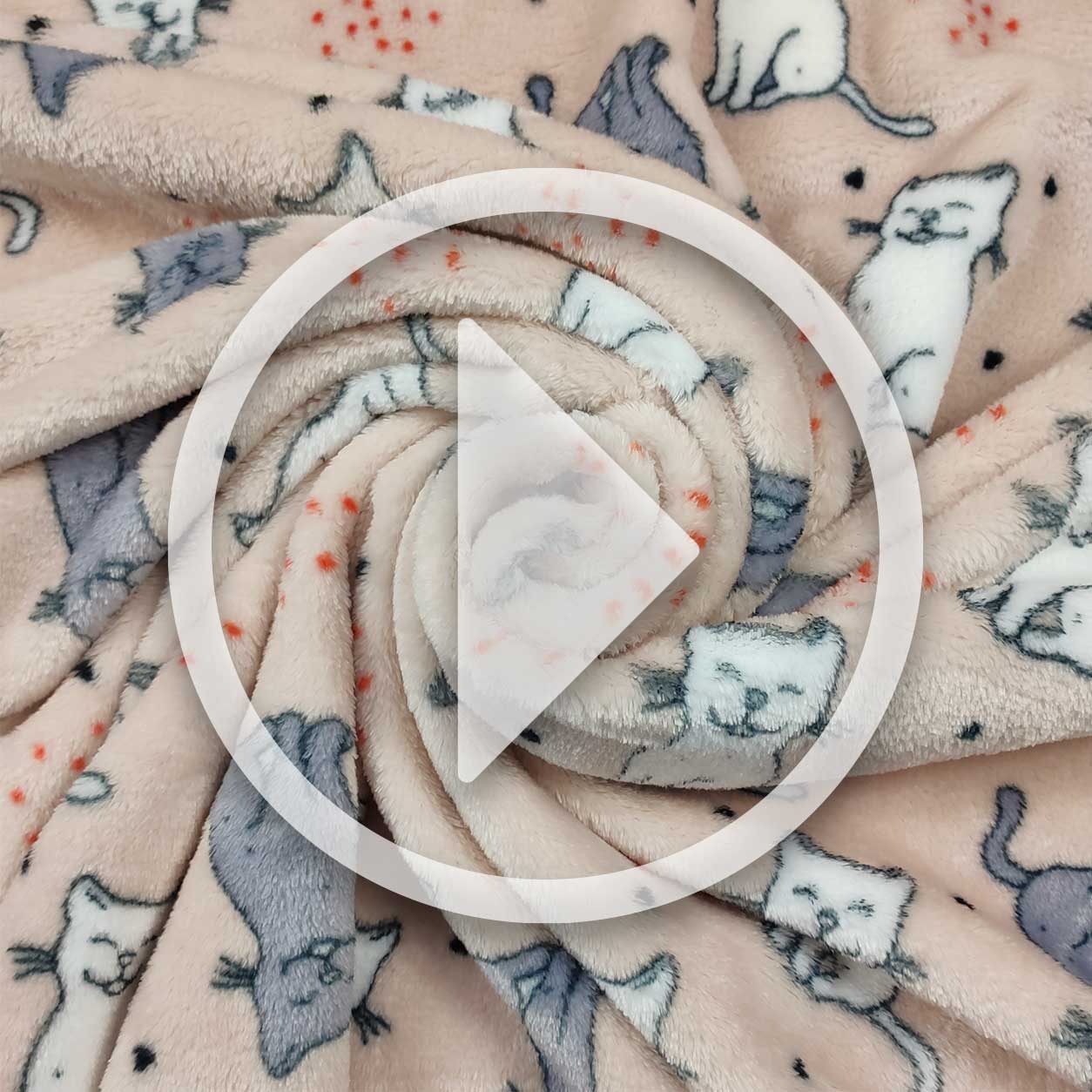 Gatitos de cachemira tejidos a mano Fondo rosa empolvado Image