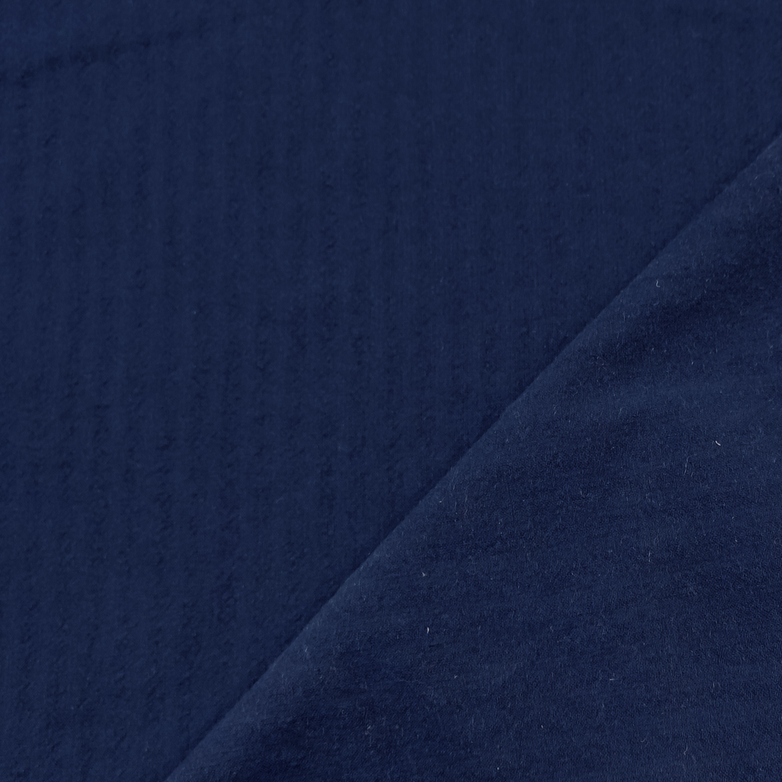 Tissu en coton mélangé uni bleu
