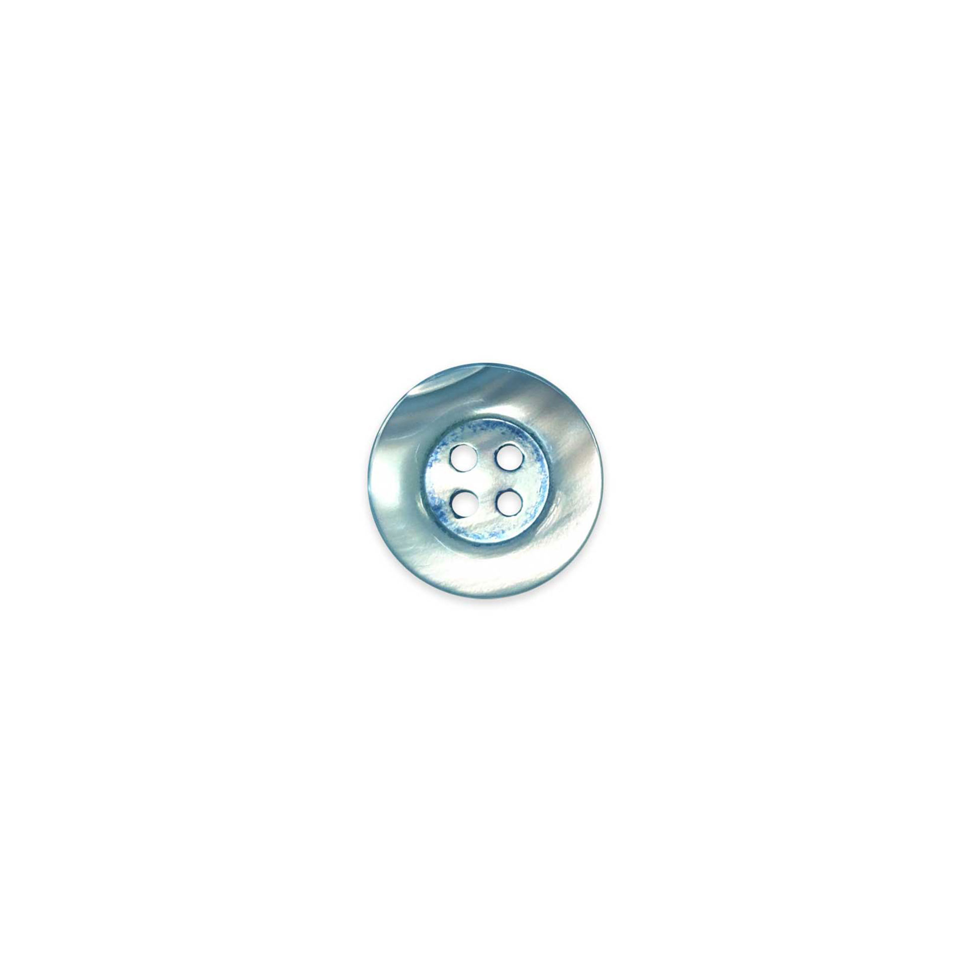 Mother-of-pearl button 4 holes Cornflower Image