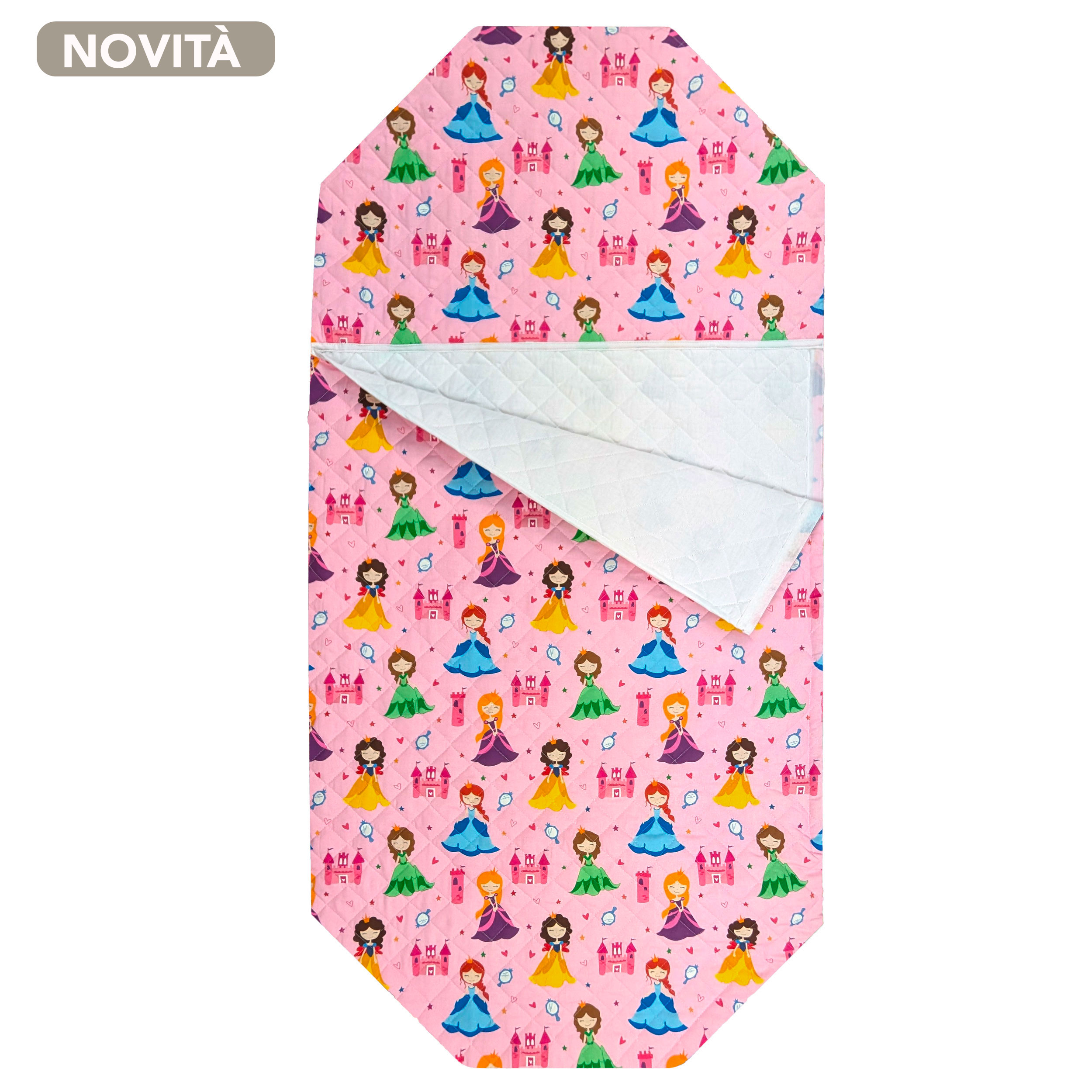 Shaped Sleeping Bag for Brandy Princesses Pink Background Image