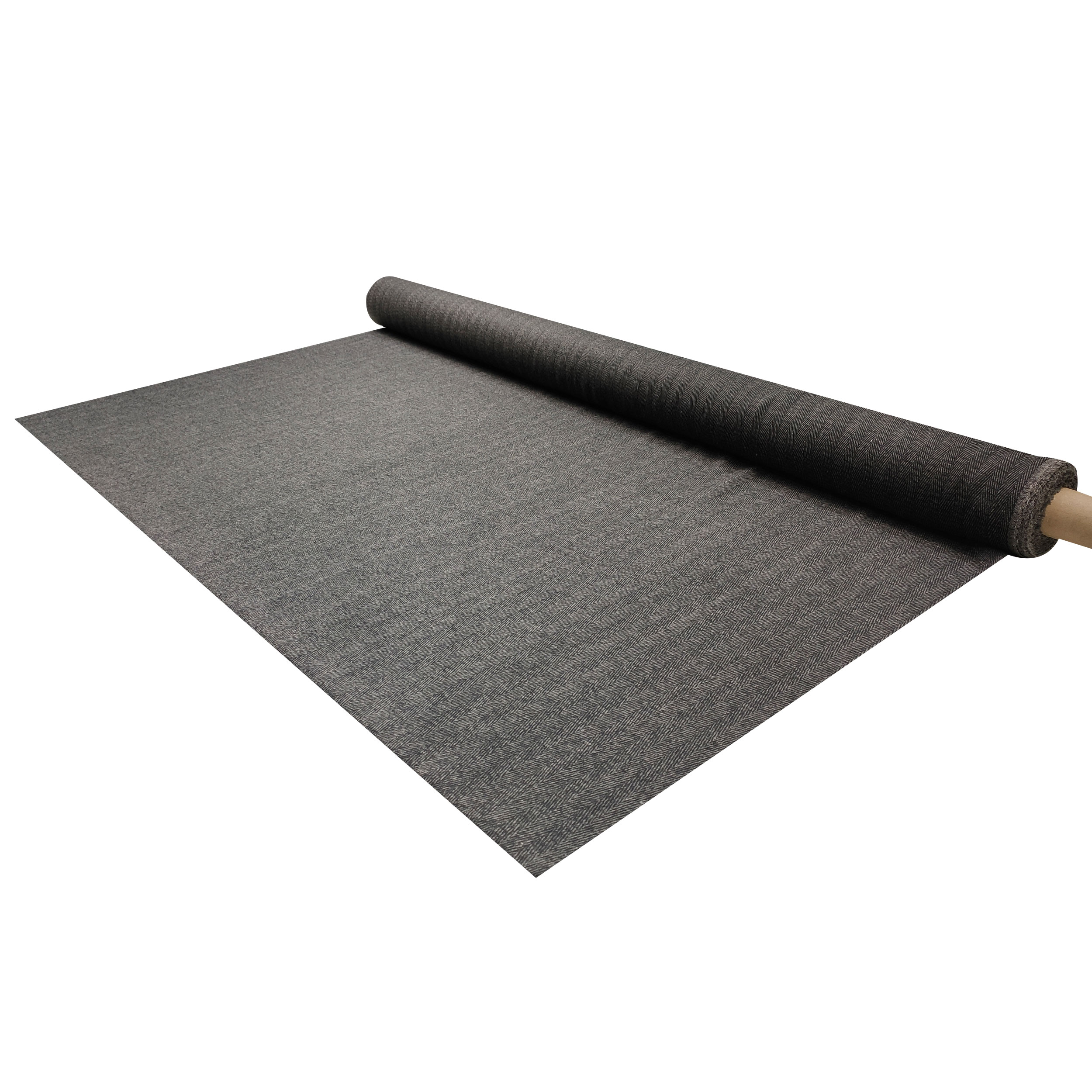 Tissu pour manteau à chevrons gris et noir Image