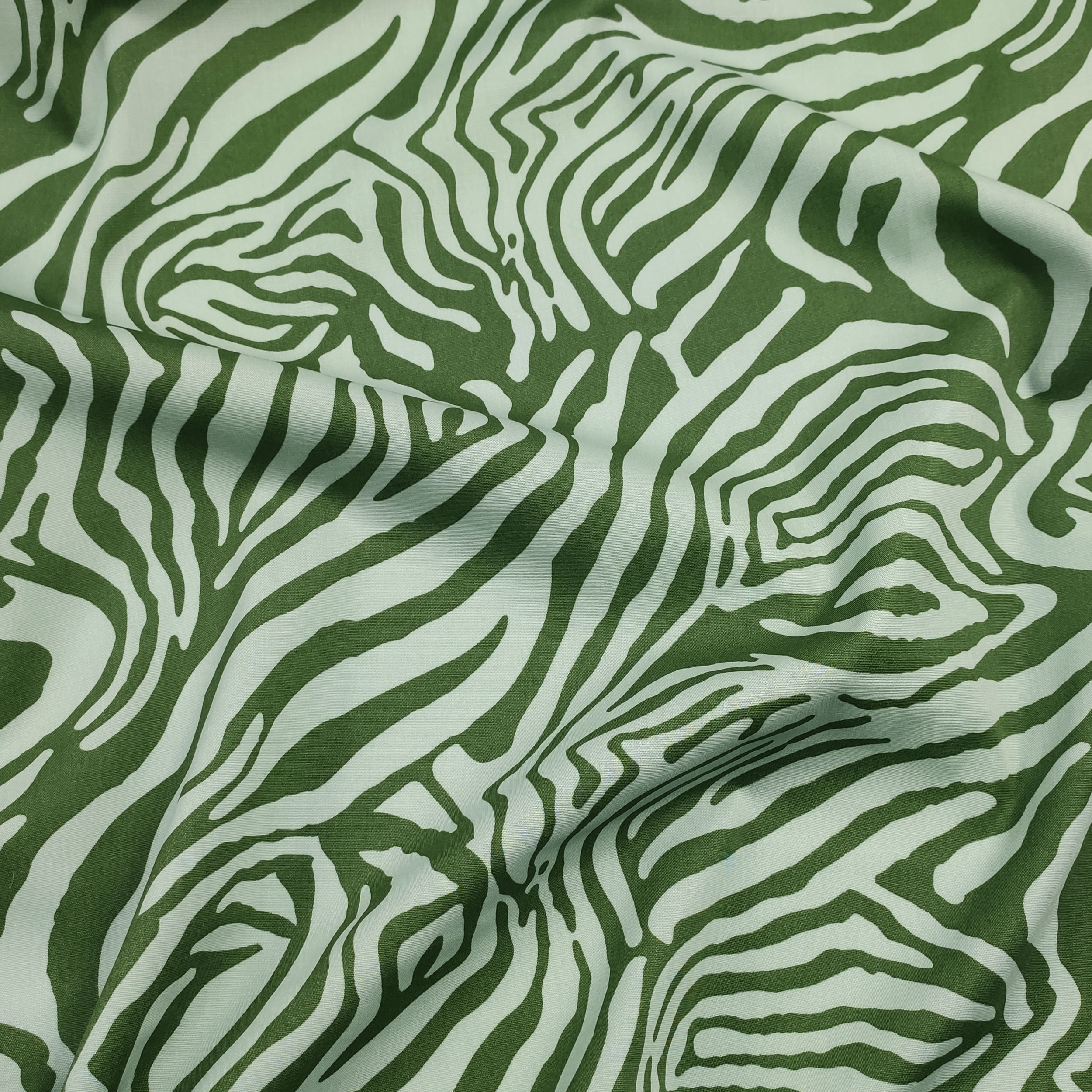 Fantasía abstracta Algodón Verde
