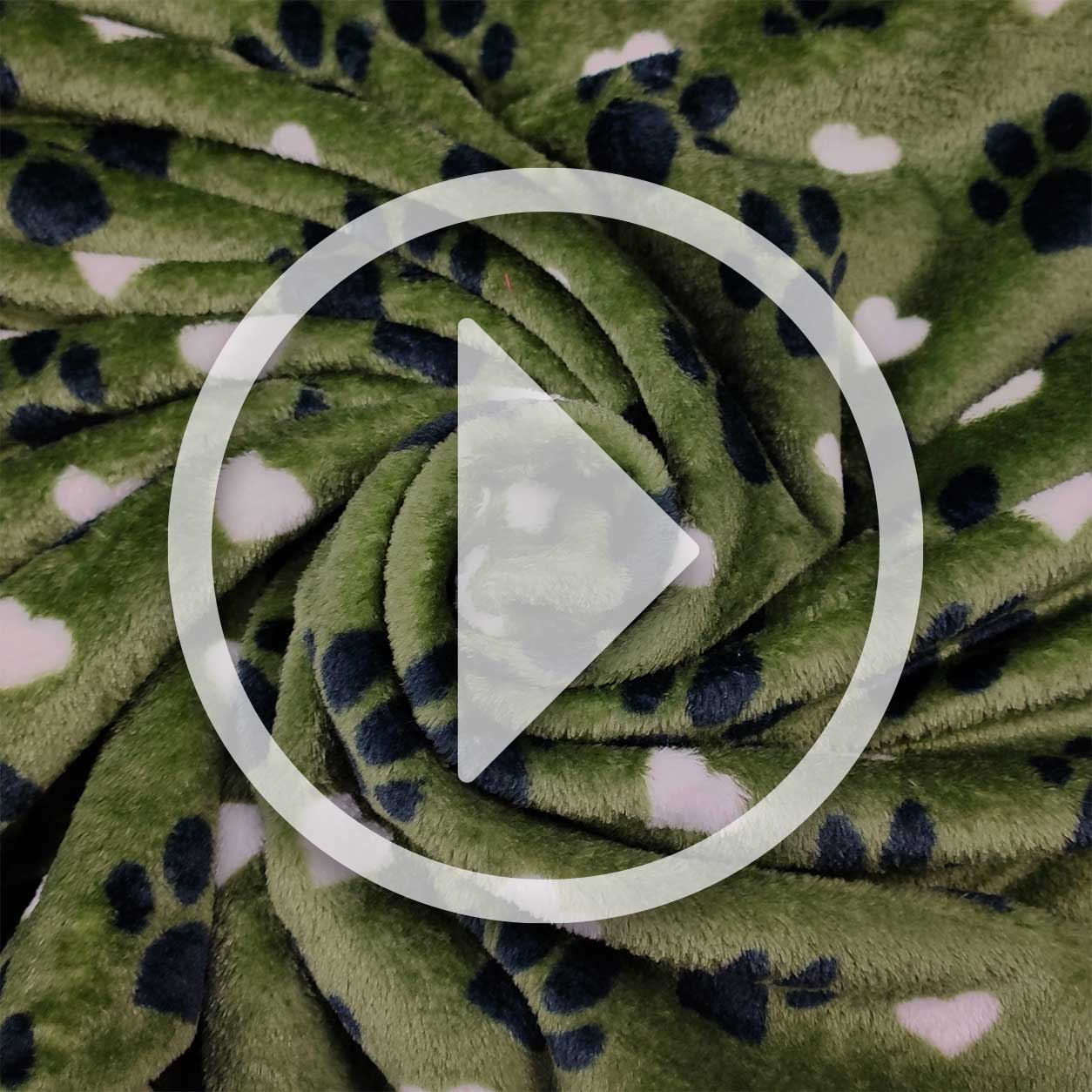 Polaire en cachemire Orme and Hearts Background Military Green Image