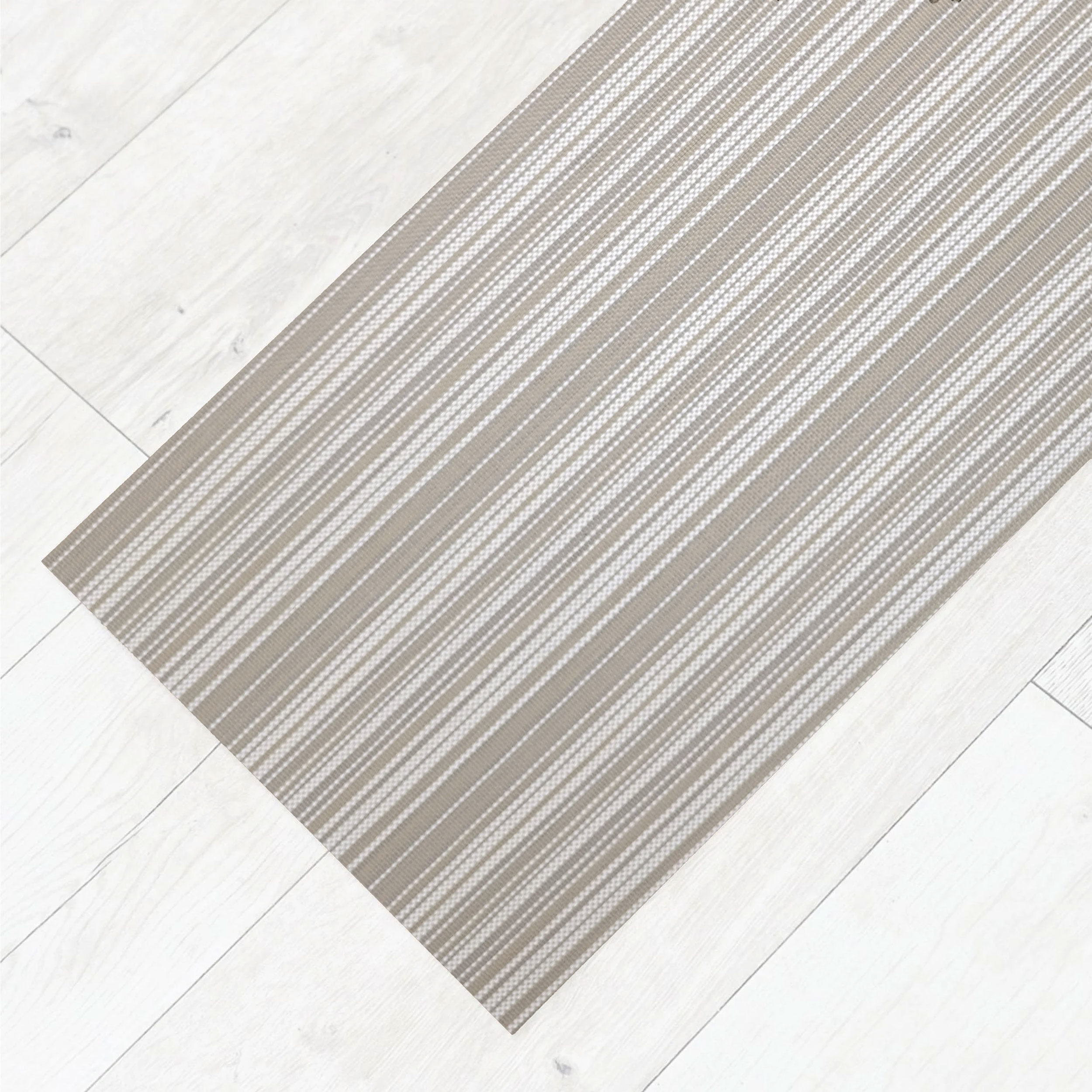 Thousand Stripes Beige Küchenmatten