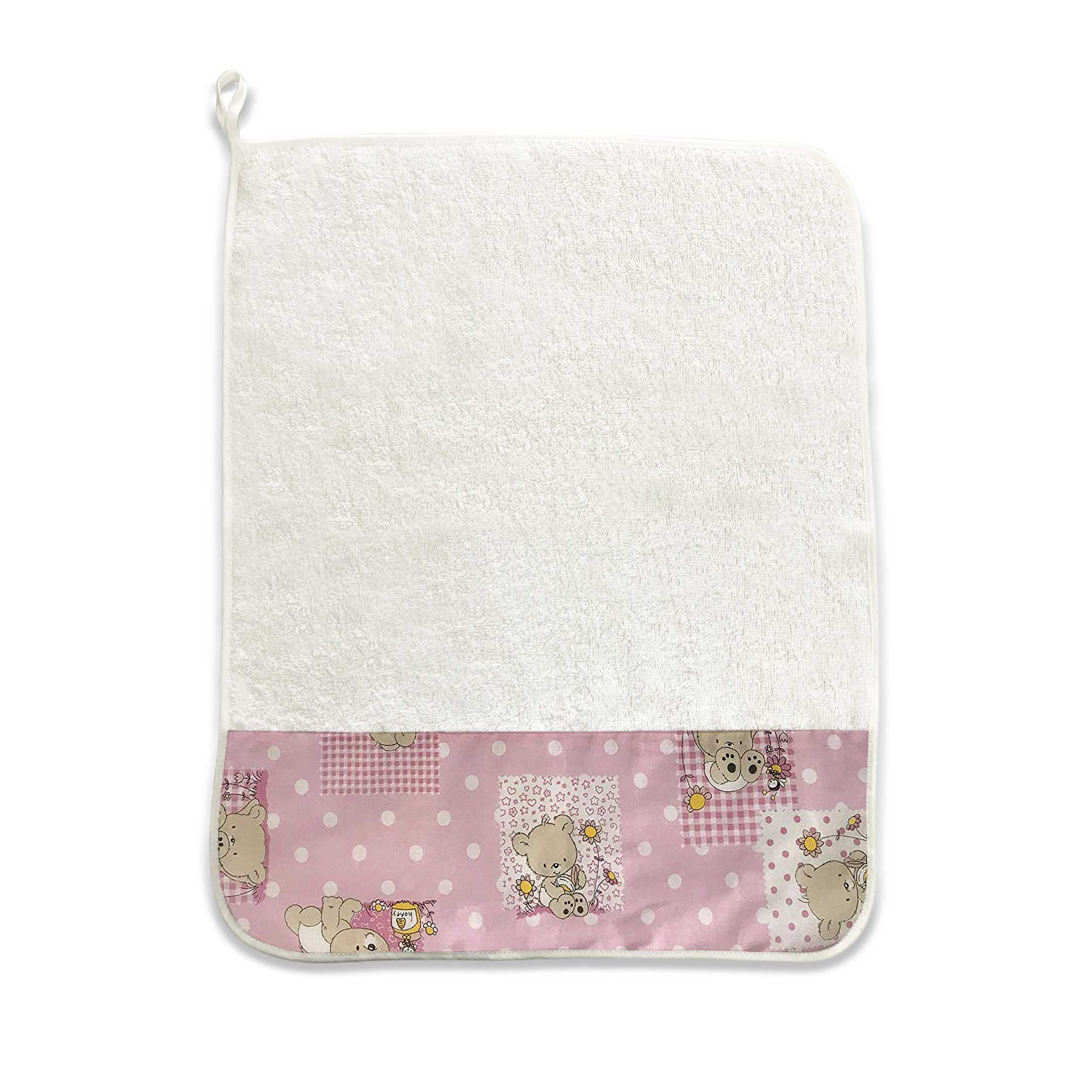 Pink Bears and Bees Towel Image