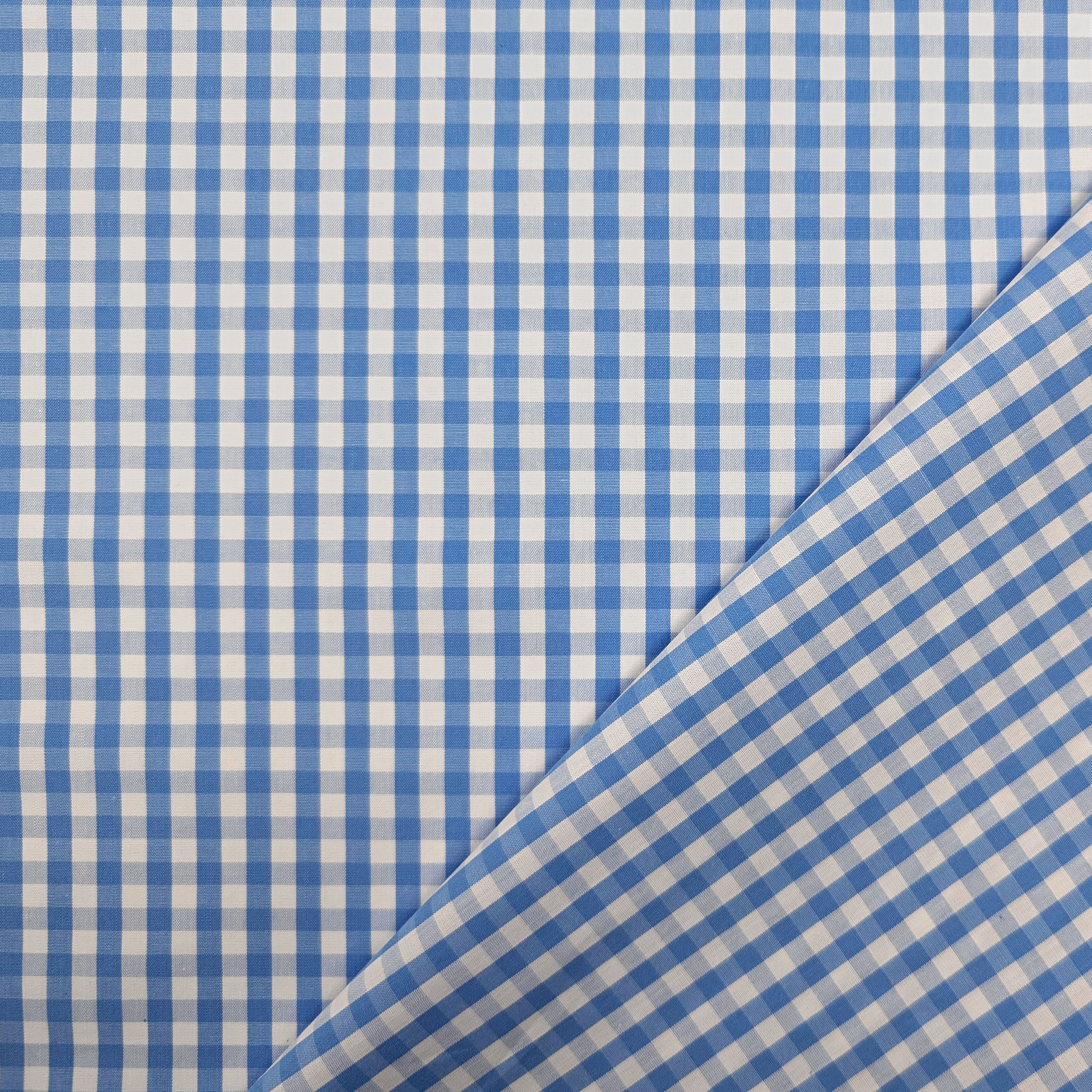 Cotton for Light Blue Checked Shirts Image