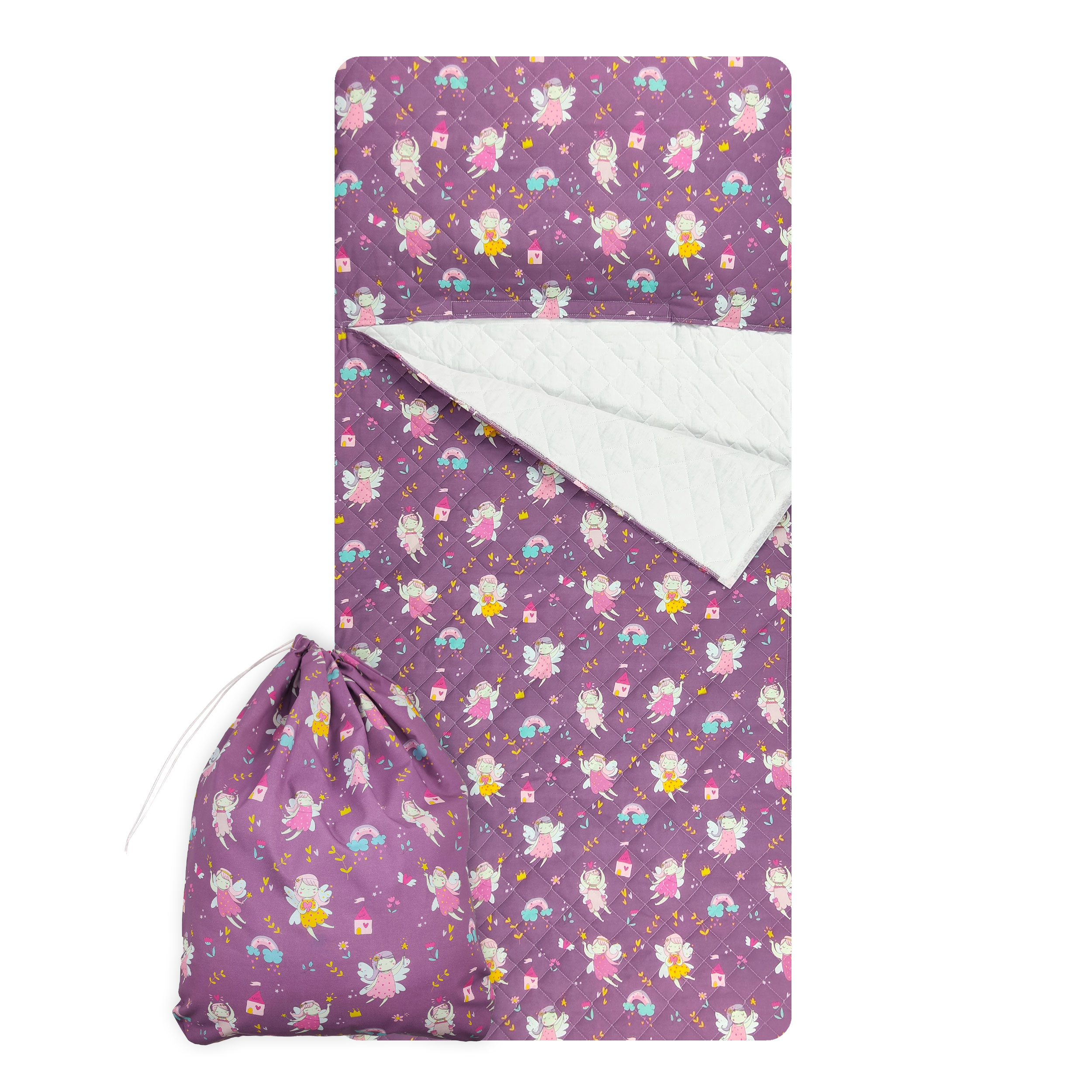 Sac de couchage des fées Fond lilas - Panini Fabrics
