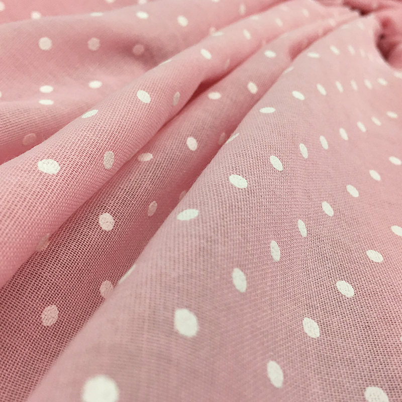 Tissu de tente Polka Dot Mini - Base rose Image
