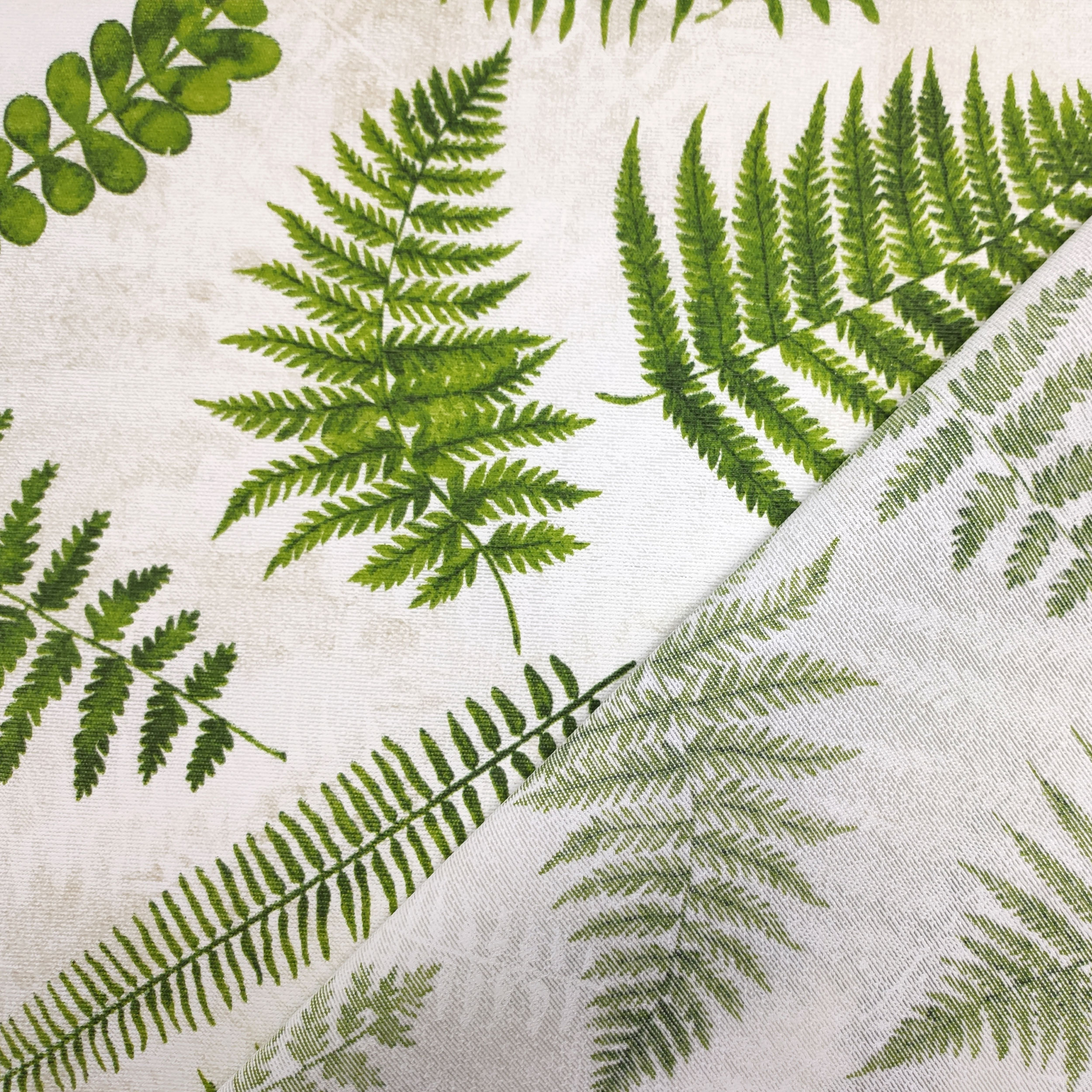 Green Leaves Resin Tablecloth Fabric