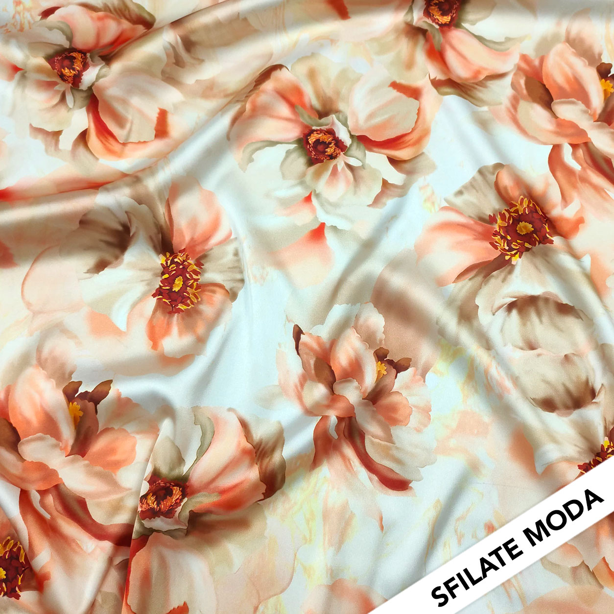 Elasticated Shave Set Fashion Flowers Peach