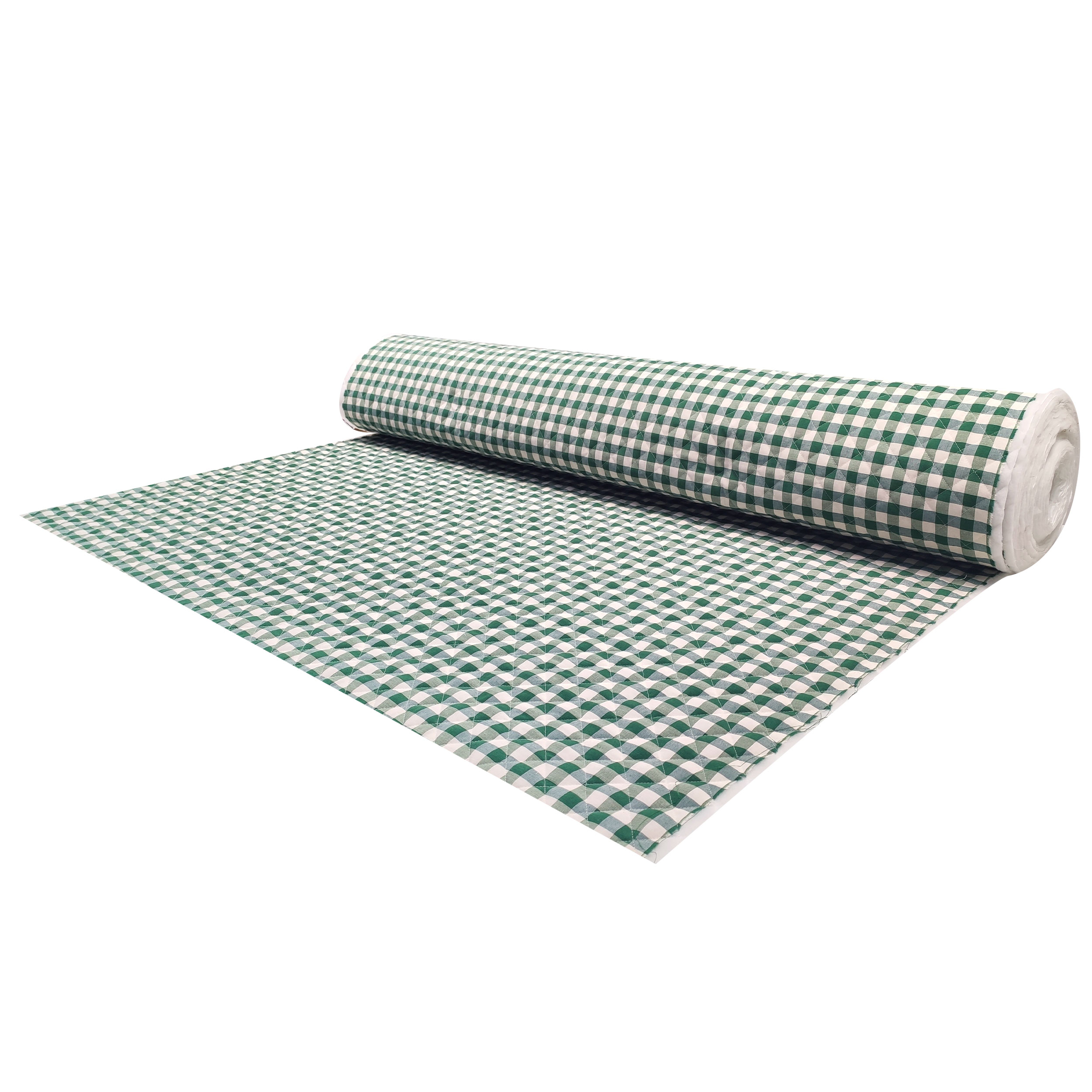 Motif à carreaux vert matelassé Image