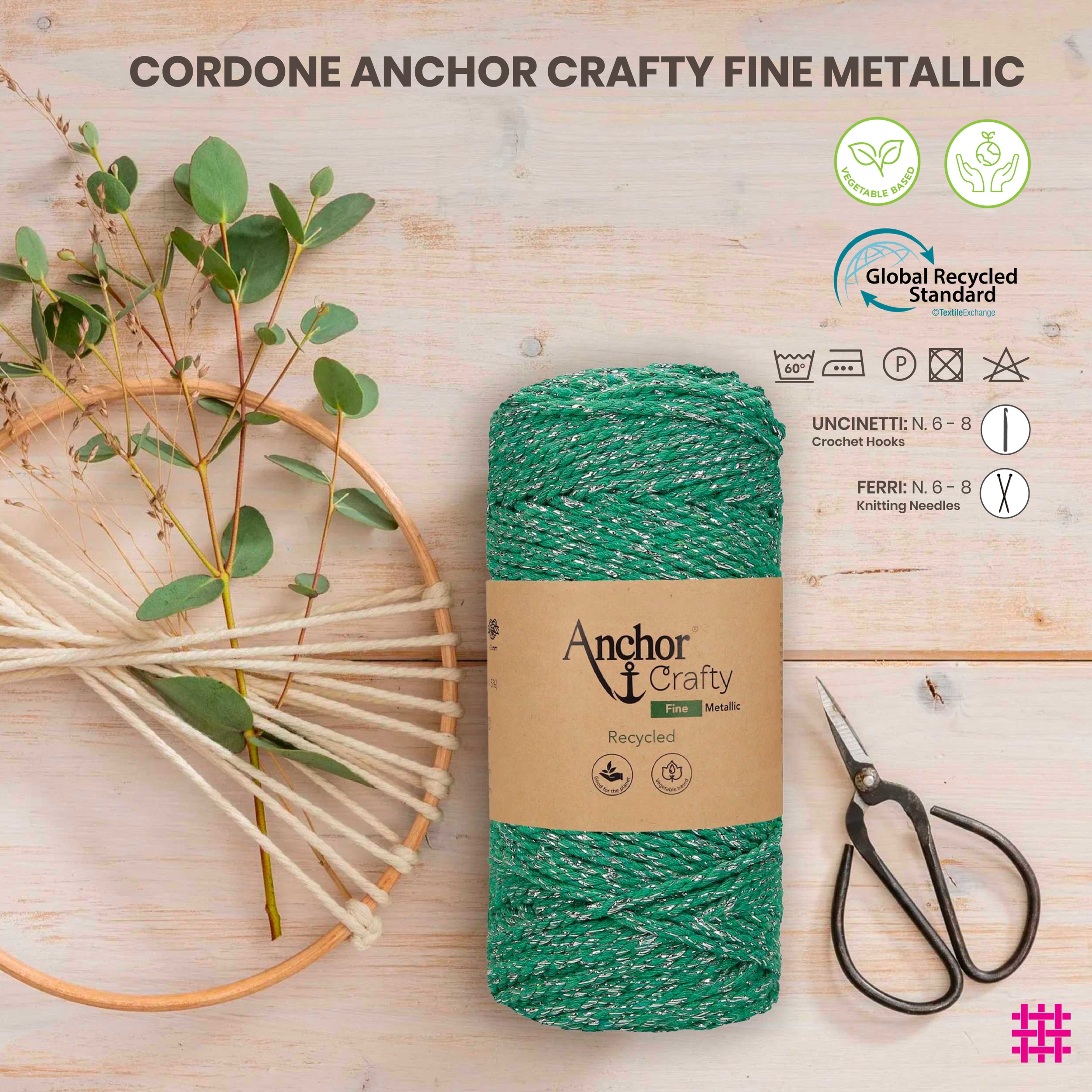Anchor Crafty Metallic Fine cord