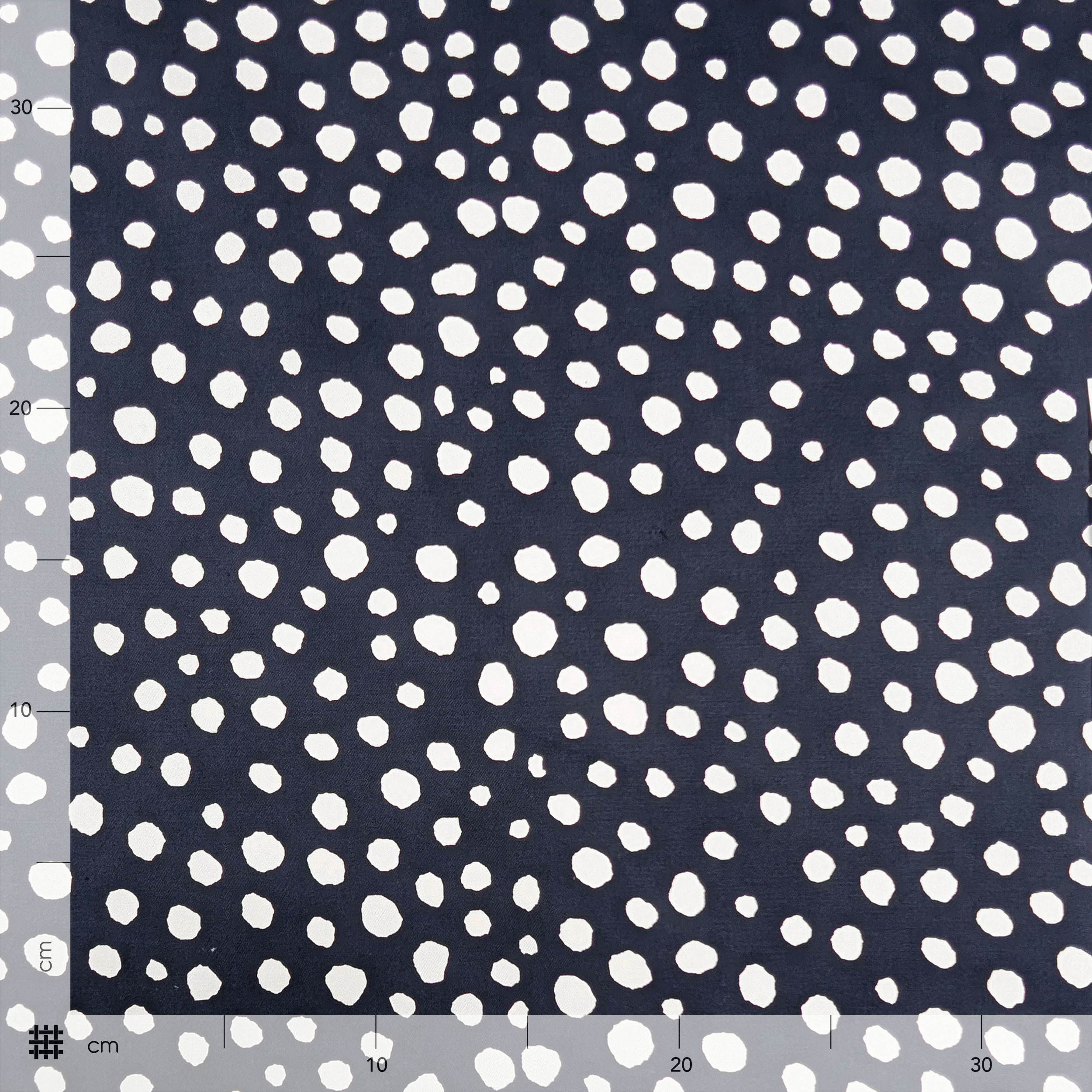 Coton Abstrait Fond bleu à pois Image