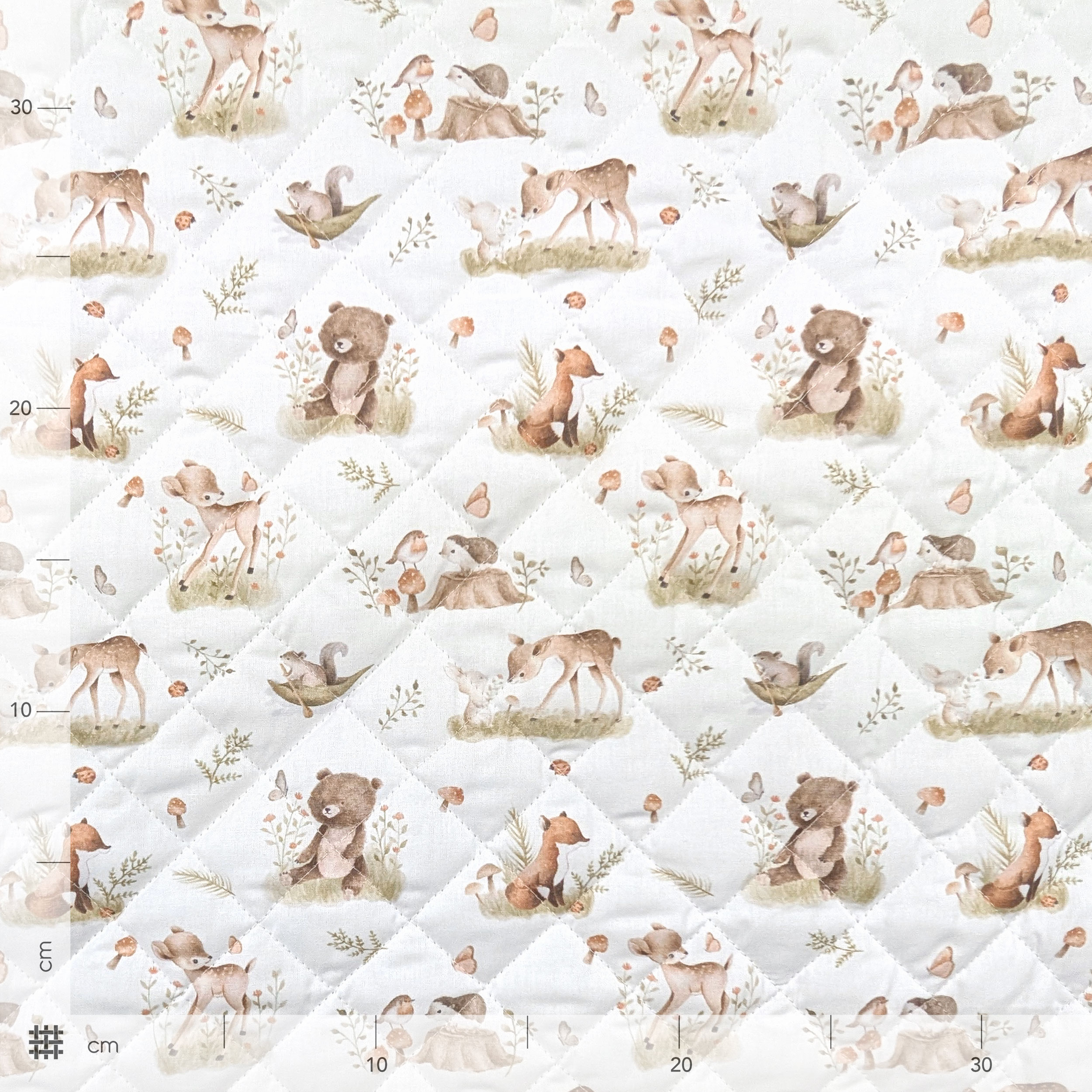 Amici del Bosco Quilted Fabric Image