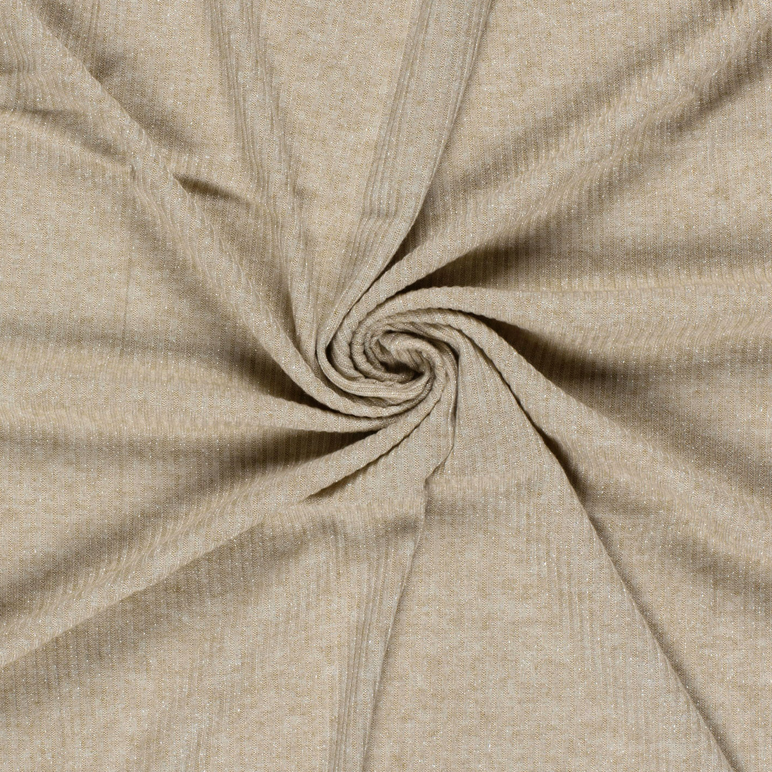 Hand Cashmere Knitted Lurex Beige Image