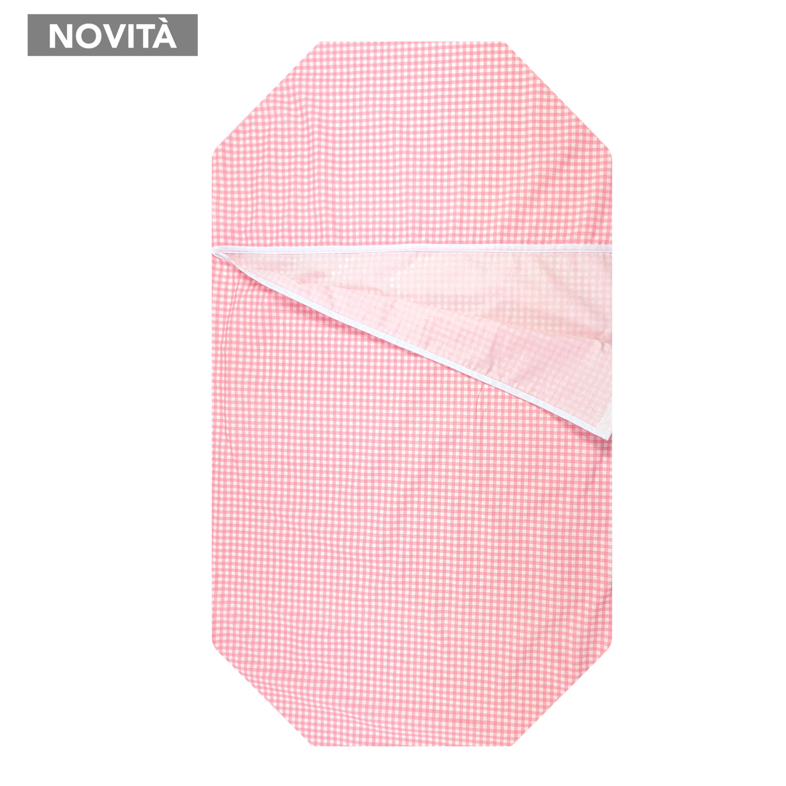 Shaped Summer Sleeping Bag for Brandy Squares Pink