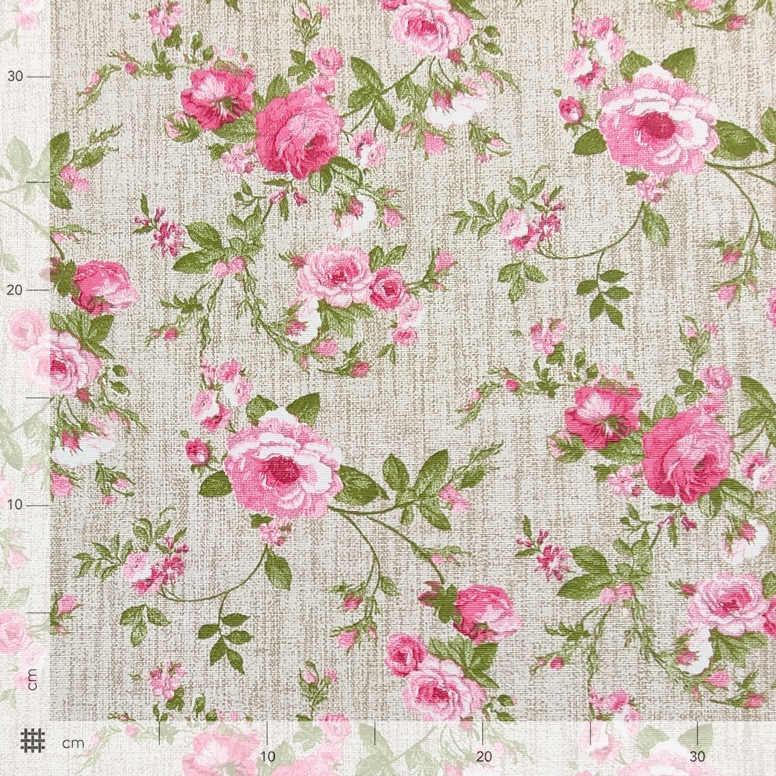 Fabric for Resin Tablecloth Rose Beige Background