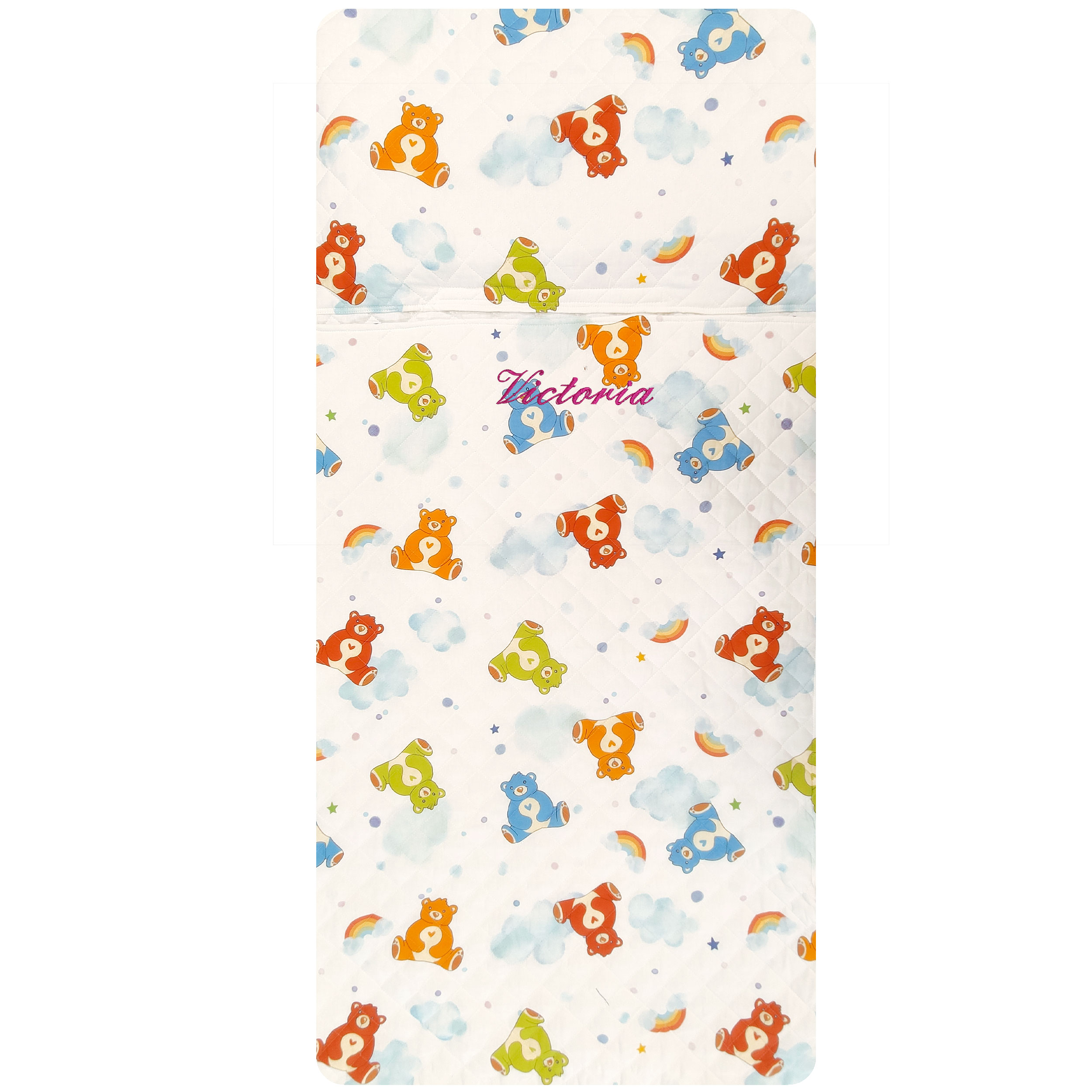 Sac de couchage Teddy Nuages et arcs-en-ciel