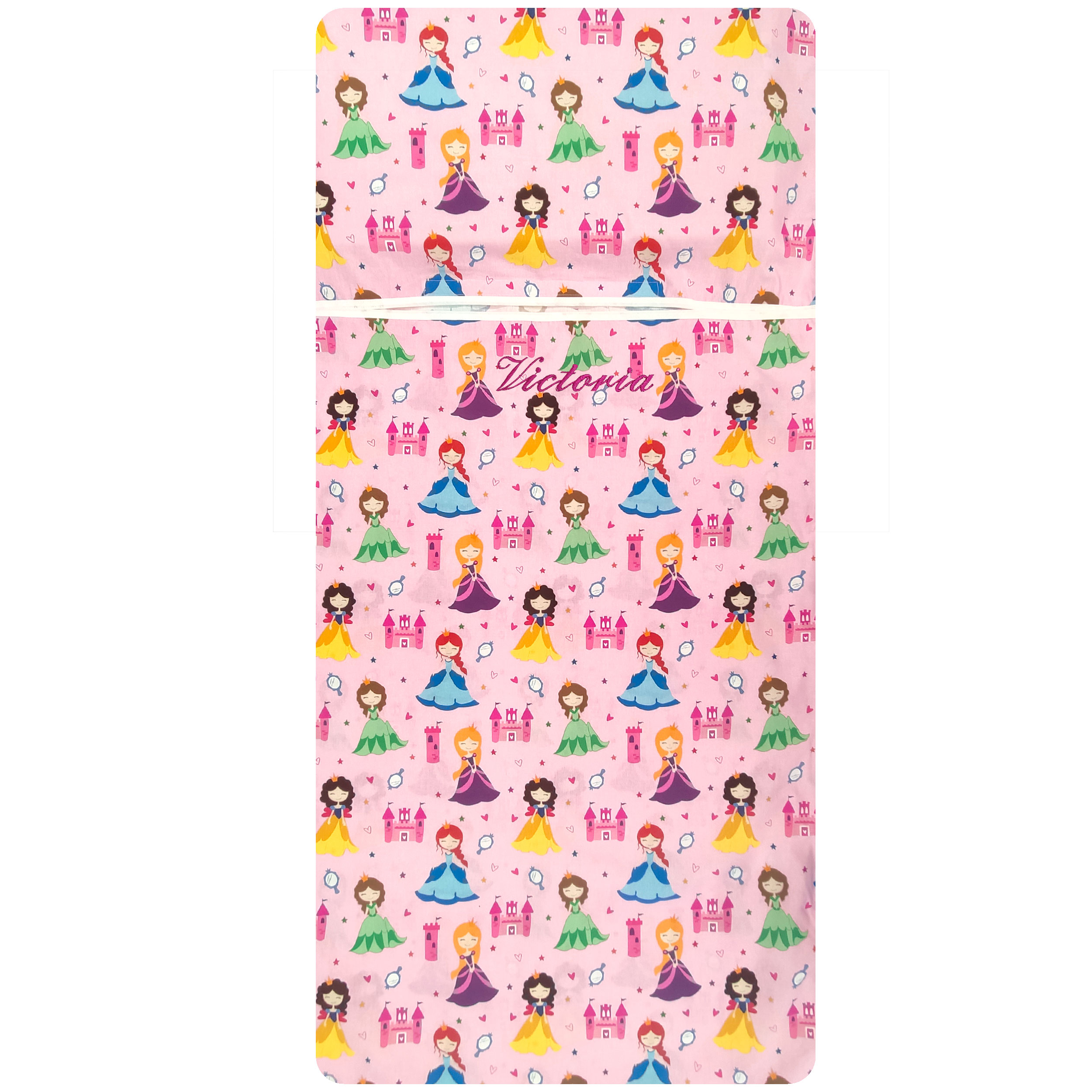 Summer Sleeping Bag Princesses Pink Background Image