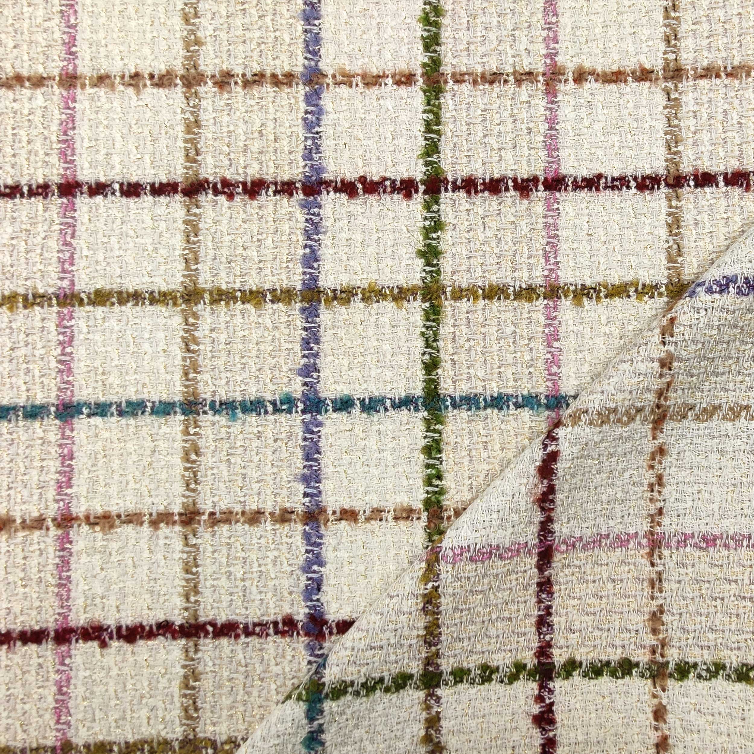 Tissu de laine cachemire tweed haute couture Image