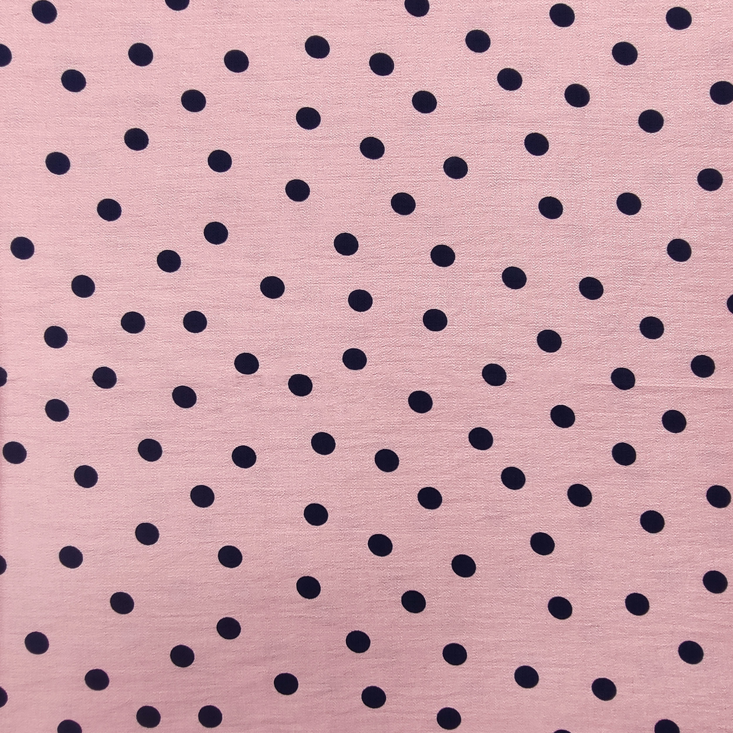 Dressmaking Viscose Crepe Polka Dot - Pink 