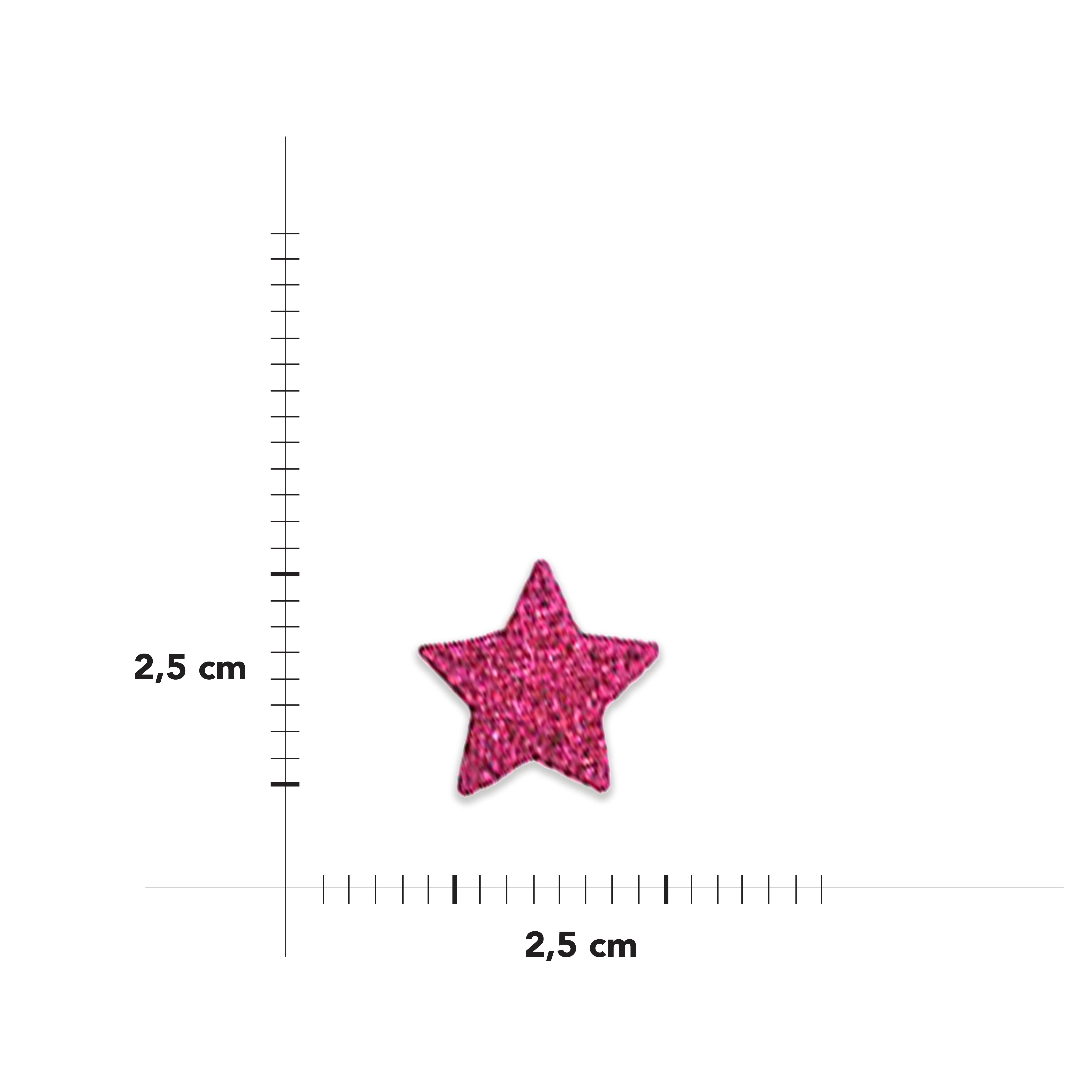Aplicación termoadhesiva Star Glitter Image