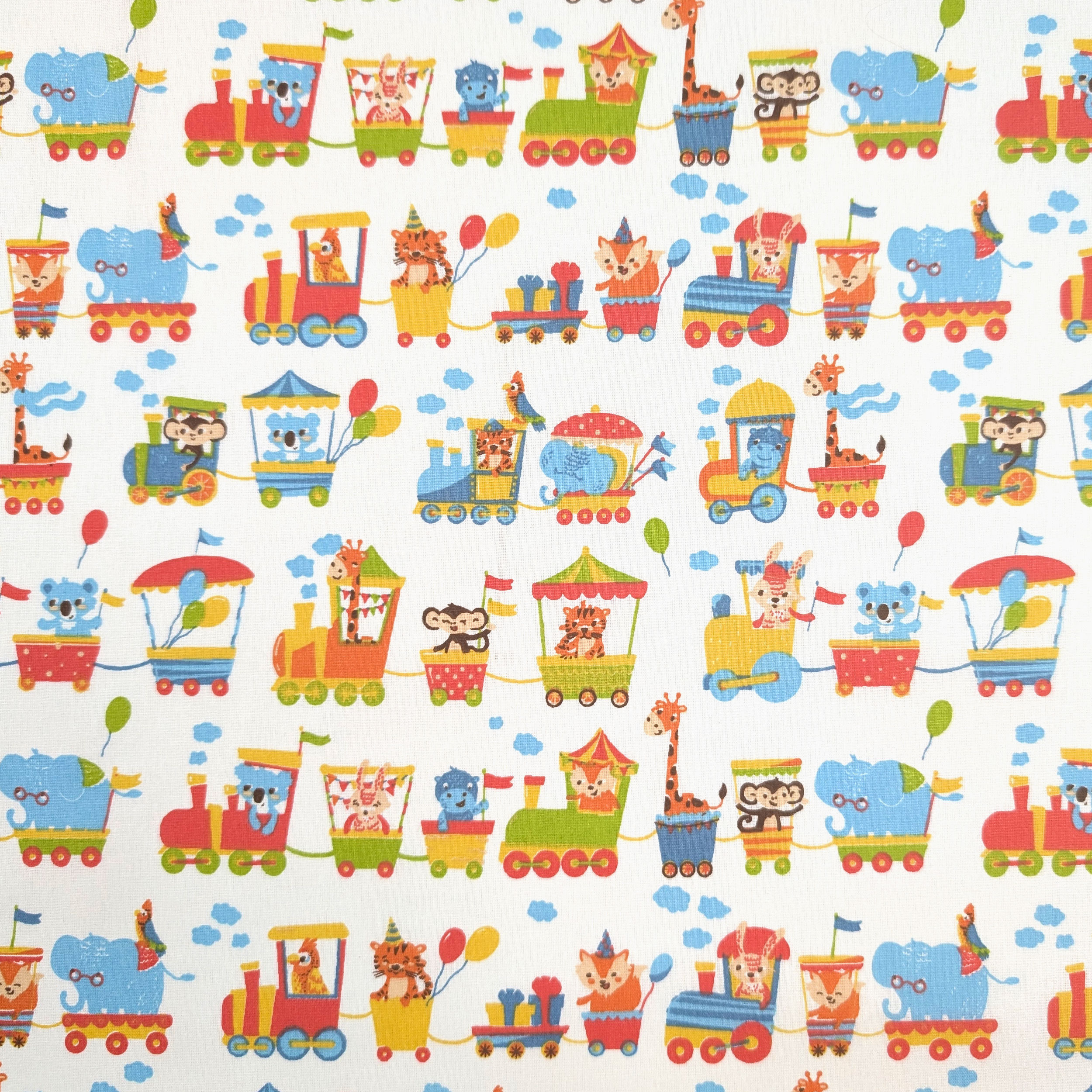 Animal Train Cotton Image