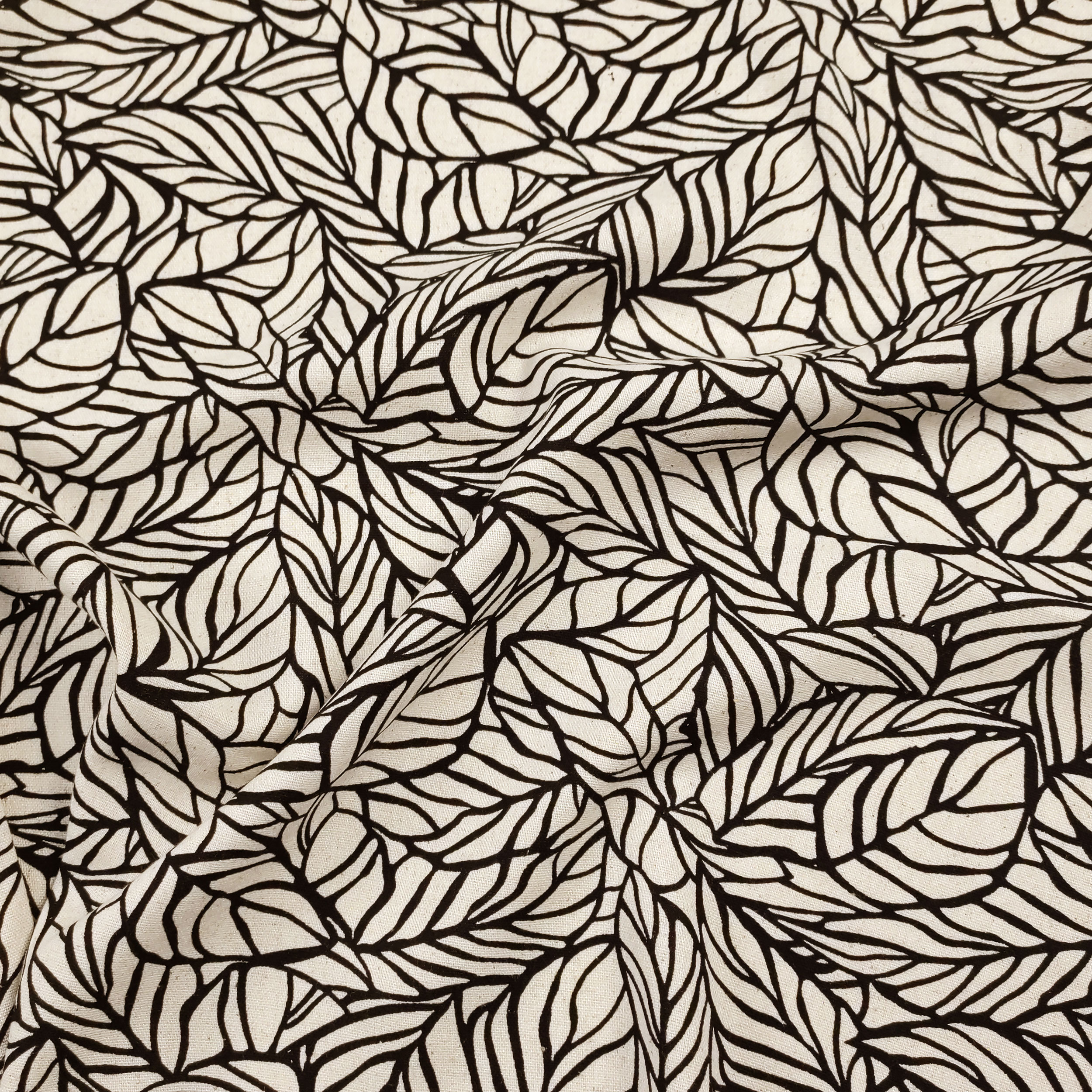 Mezcla de hojas de lino Fondo crema