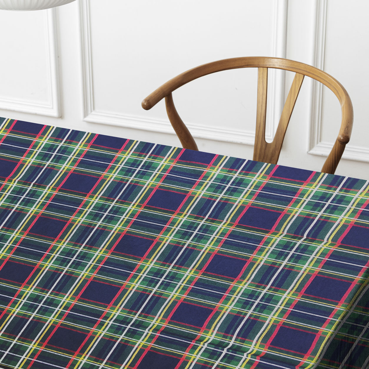 Nappe de table Panini Fabrics Mixed Cotton Plaid Blue