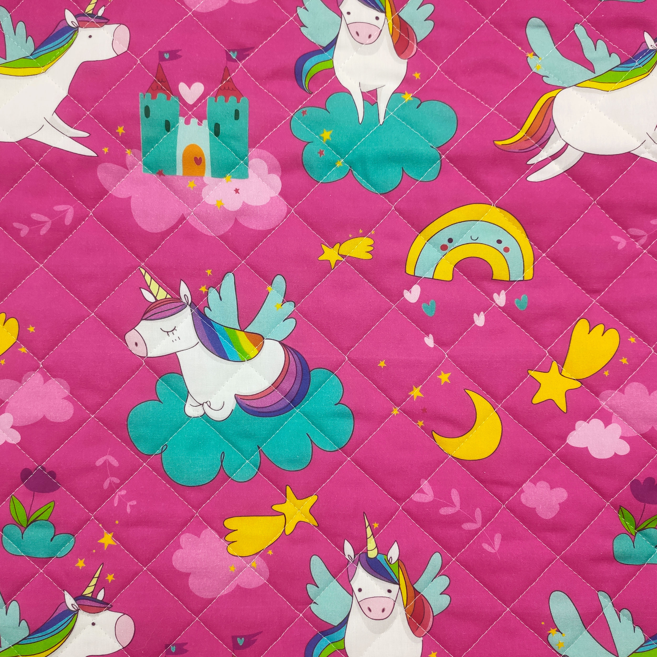 Sac de couchage fantaisie Licornes et châteaux - Panini Fabrics