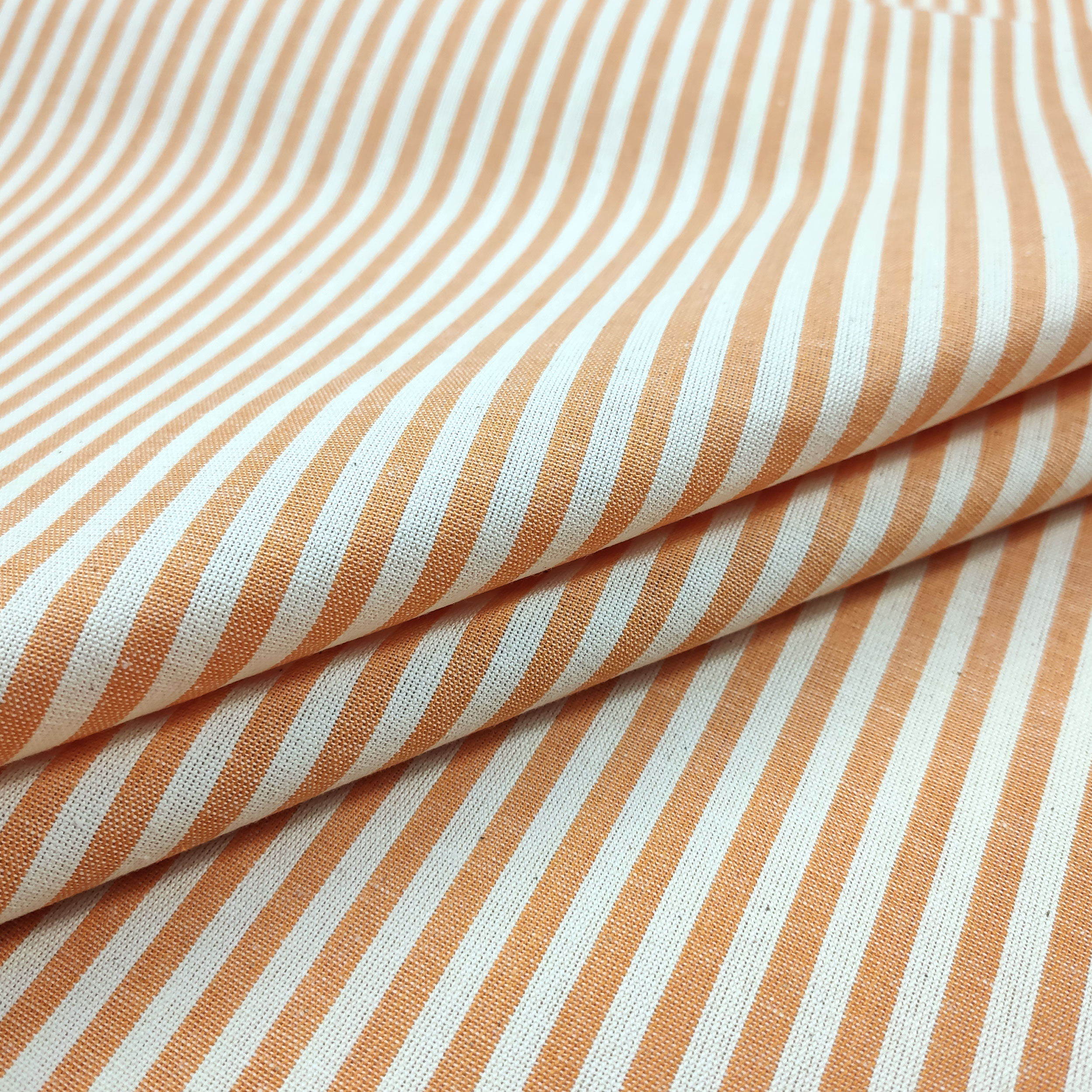 Pure Cotton Striped Tablecloth Fabric Image