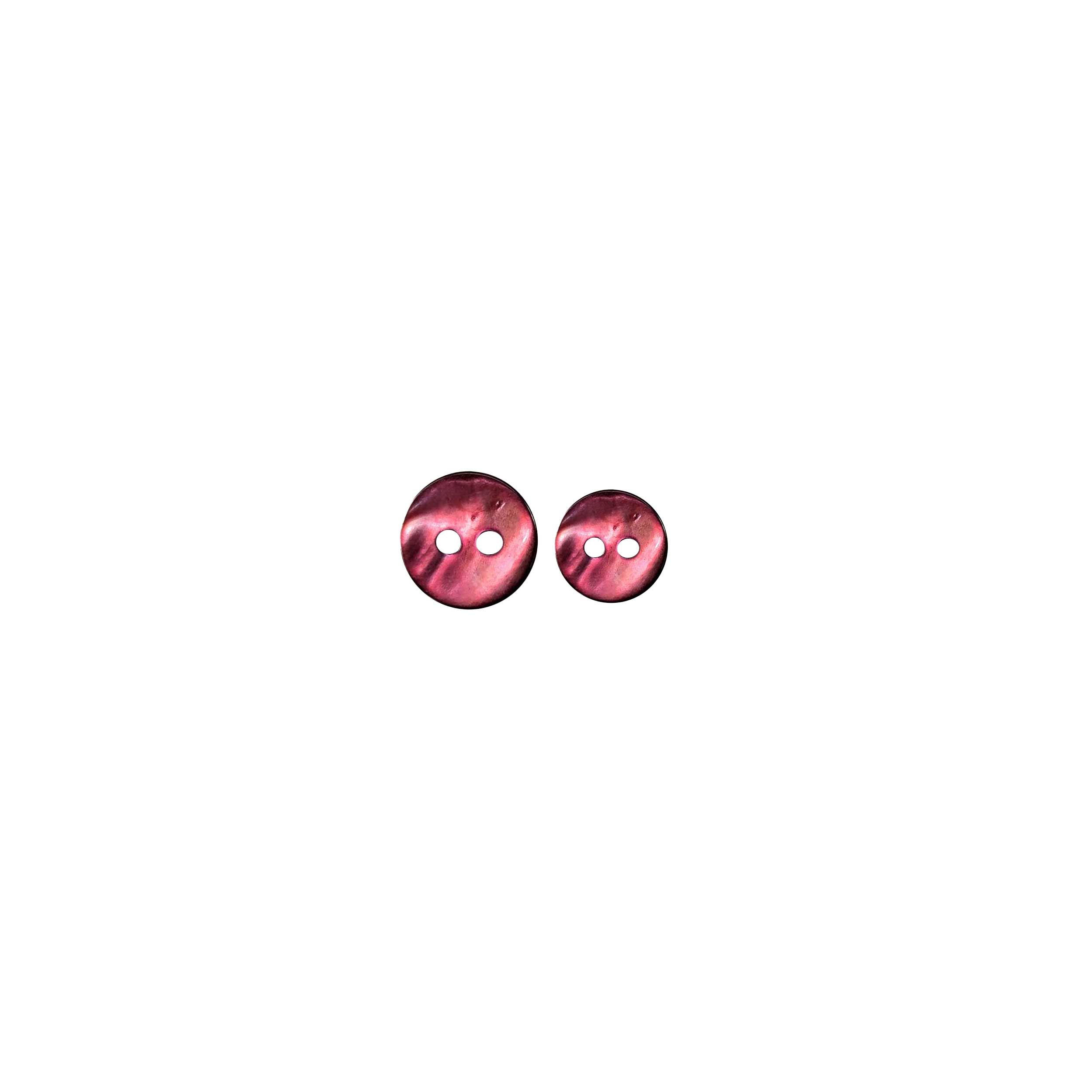 Mother-of-pearl button 2 holes Mauve Image