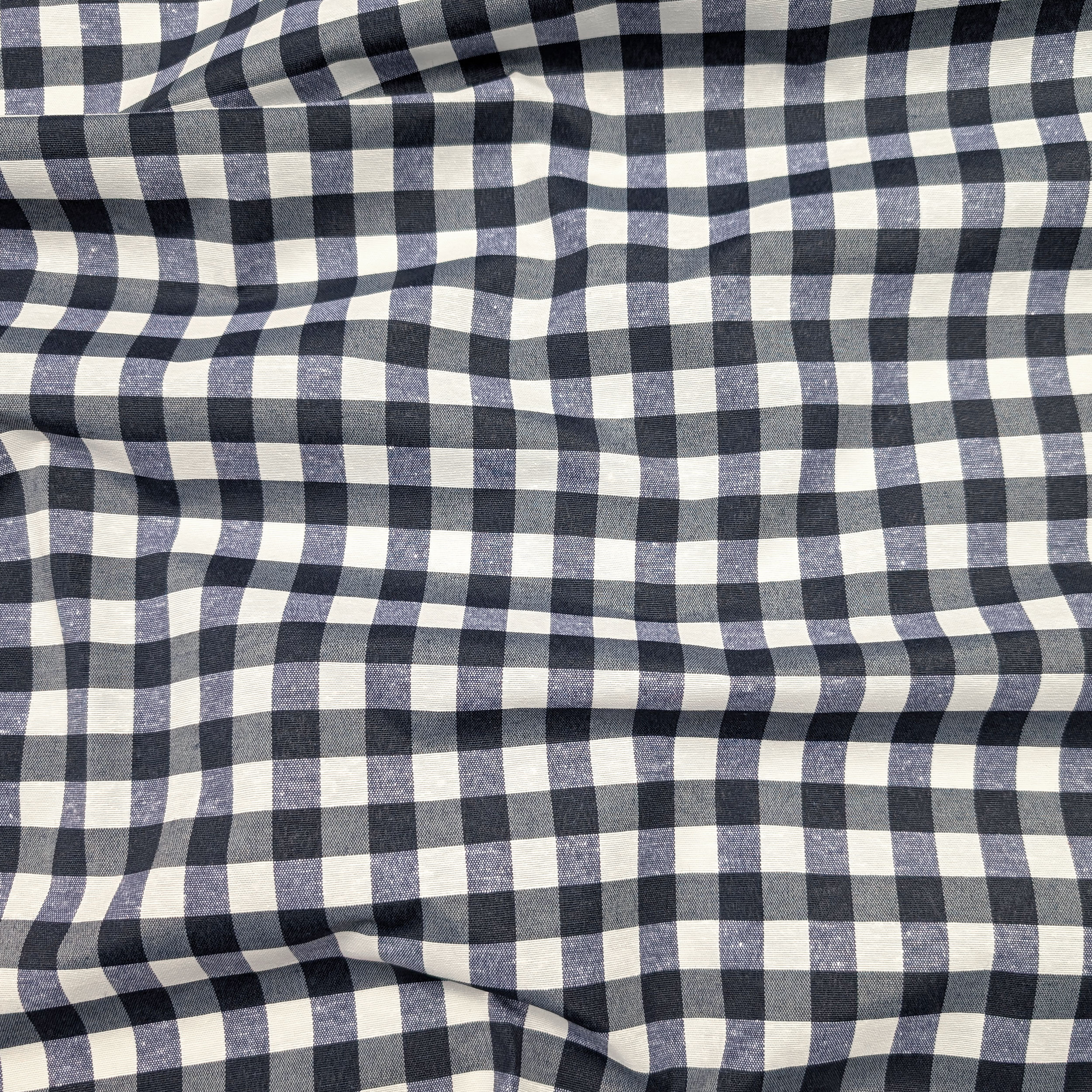 Fabric for Resin Tablecloth Dark Blue Checkered Image