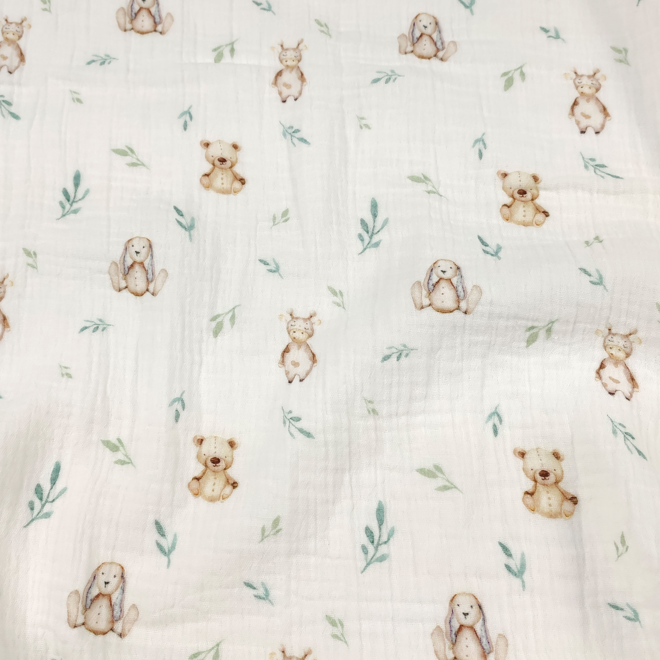 Cotton Muslin Bears and Cows