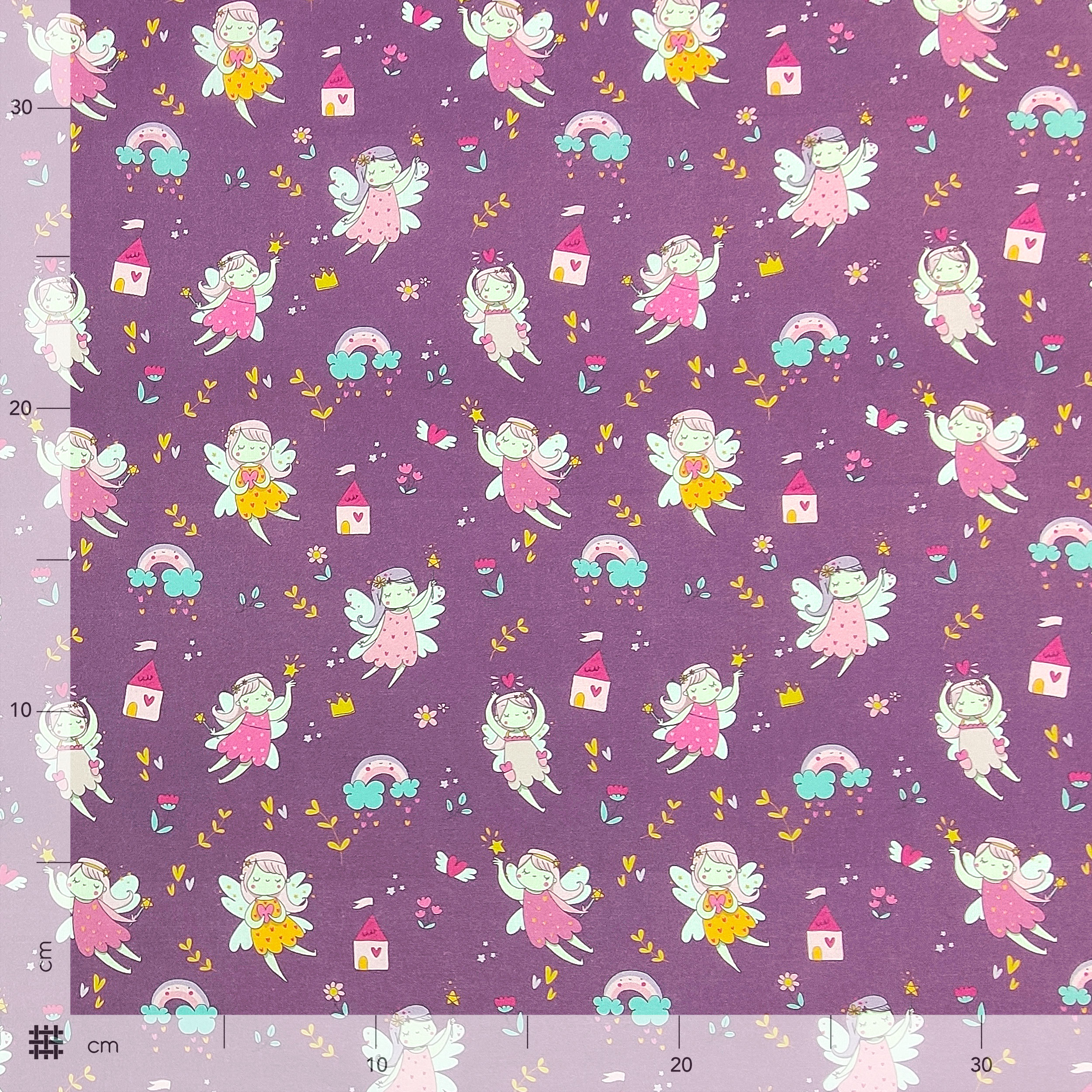 Coton Little Fairies Fond lilas - Panini Fabrics Image