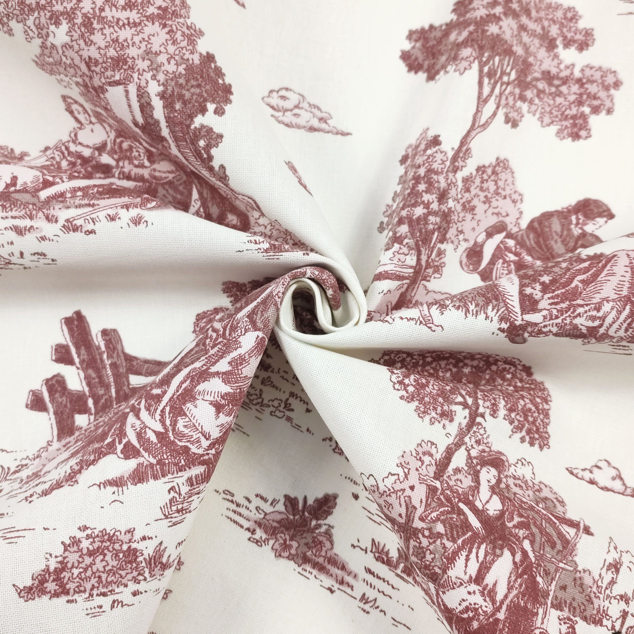 Panama Toile de Jouy Bordeaux Image