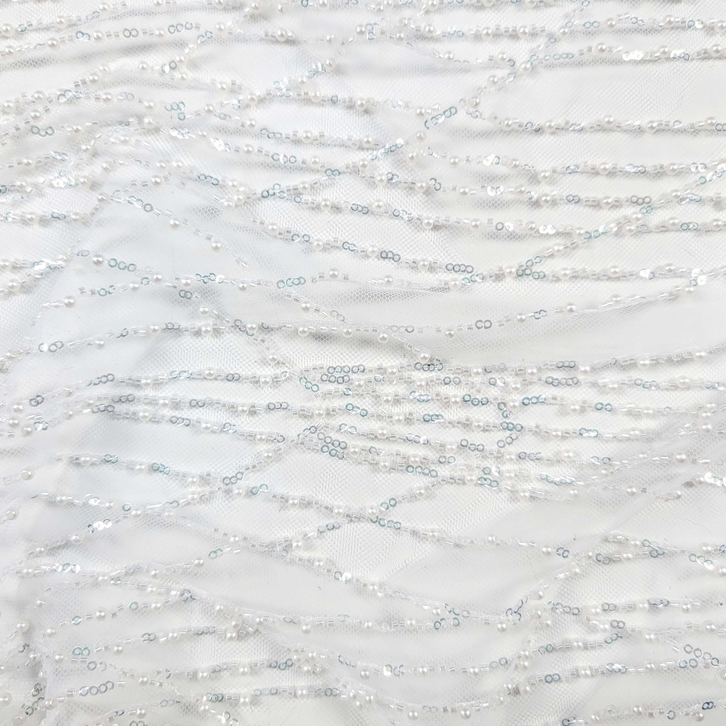 Lucido Paillettes Pizzo Rete Tessuto Trasparente Tulle Per Fai Abito - Foto 10