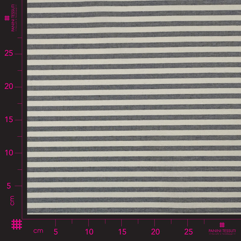 Cut-out Resin Tablecloth White and Grey Stripes 100x140 cm Image