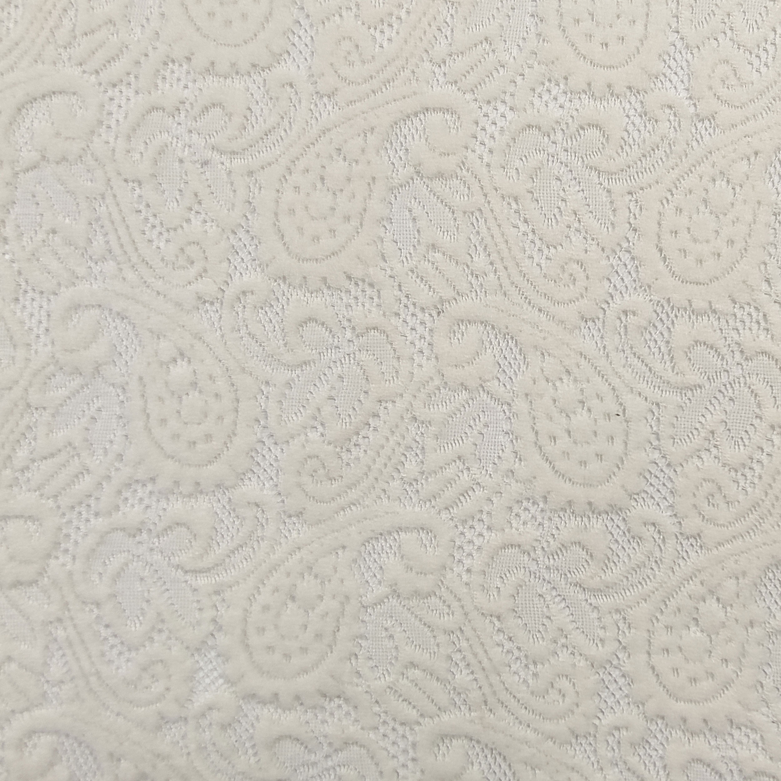 Mixed Wool Lace White
