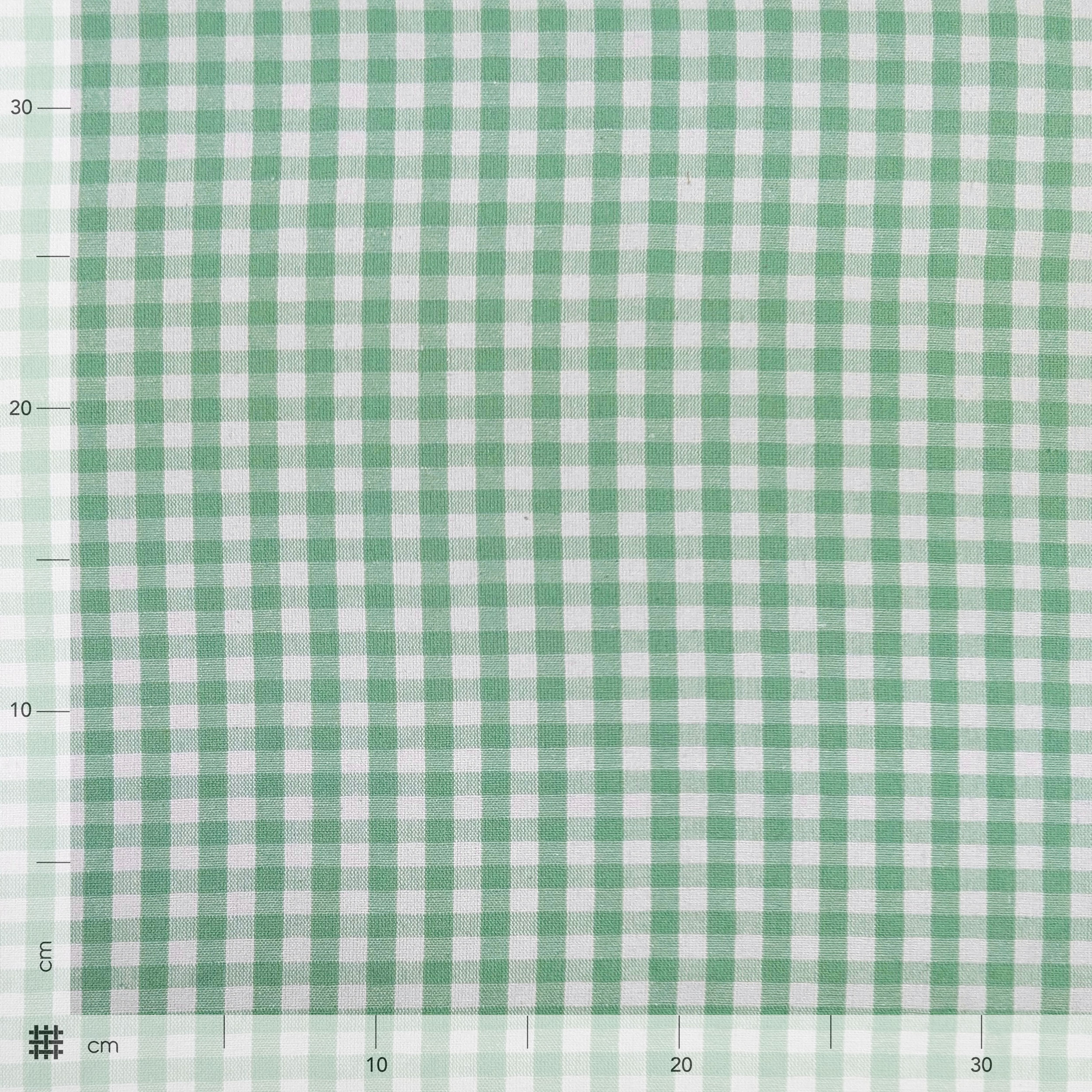 Washed Cotton Yarn Dyed Check Mint Image