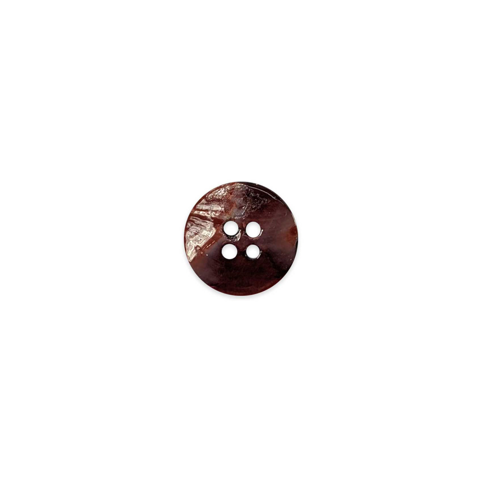 Mother-of-pearl button 4 holes Bordeaux Lin 24 Image
