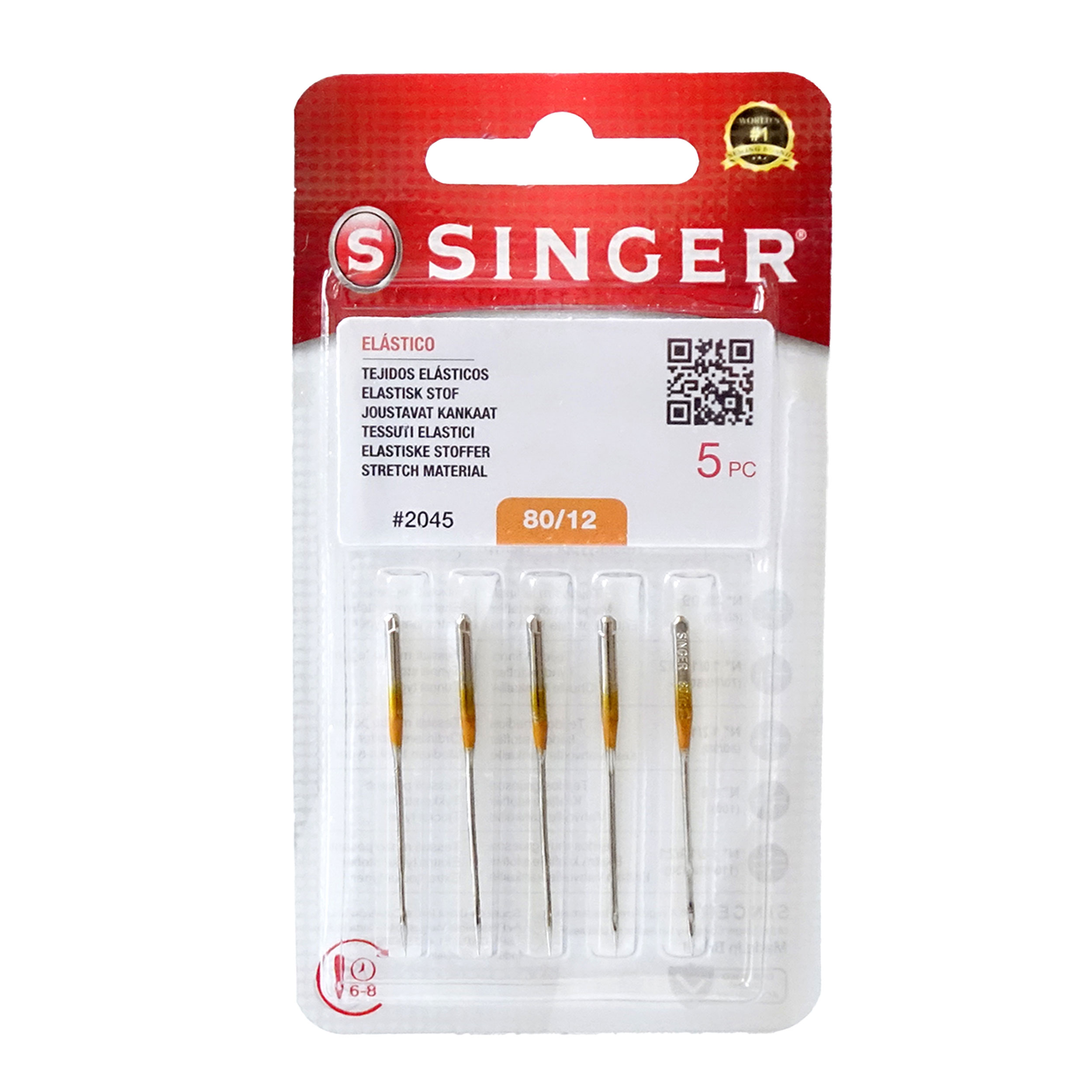 Singer Needles for Elastic Fabrics 80/12 Image