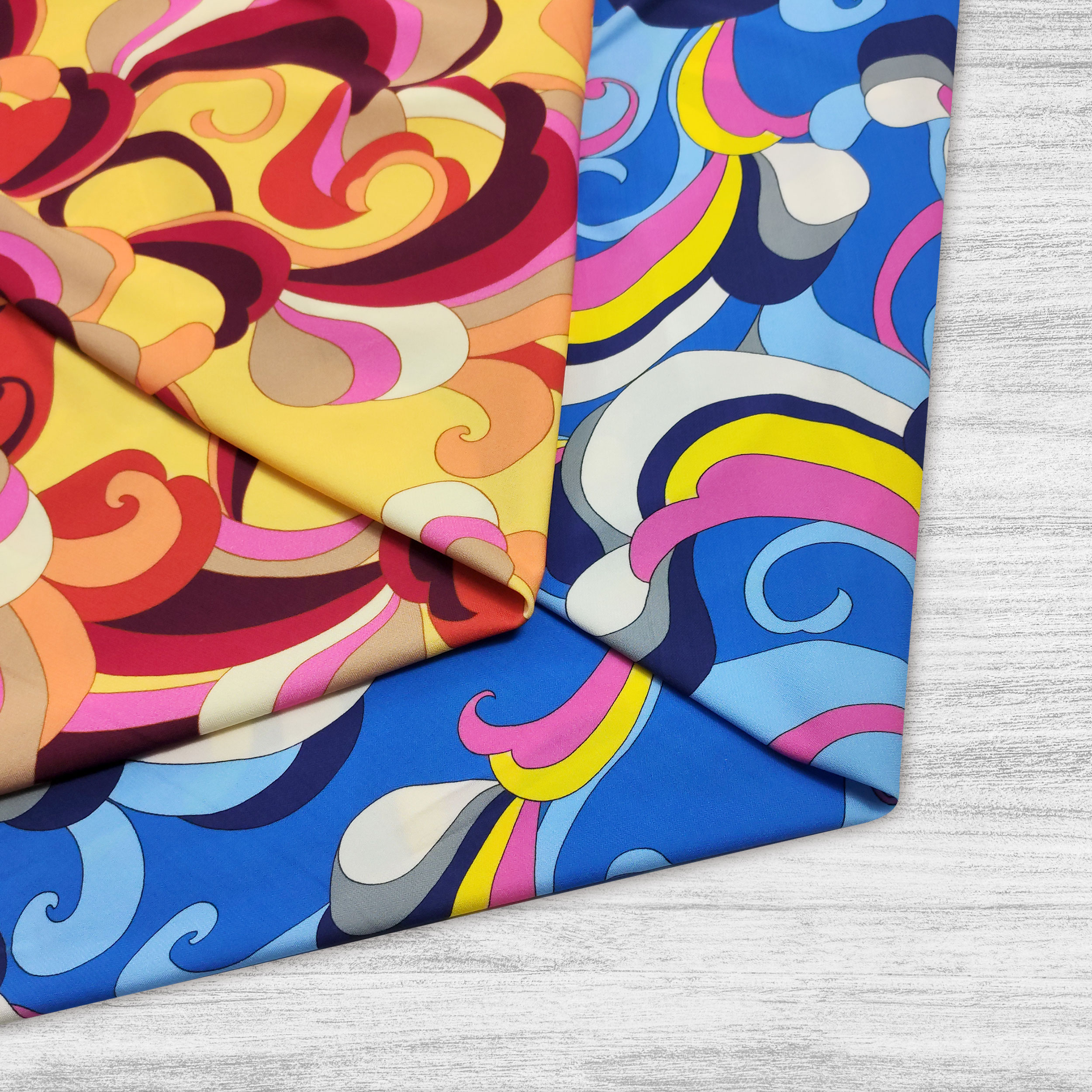 Conjunto de punto de viscosa Azul Multicolor