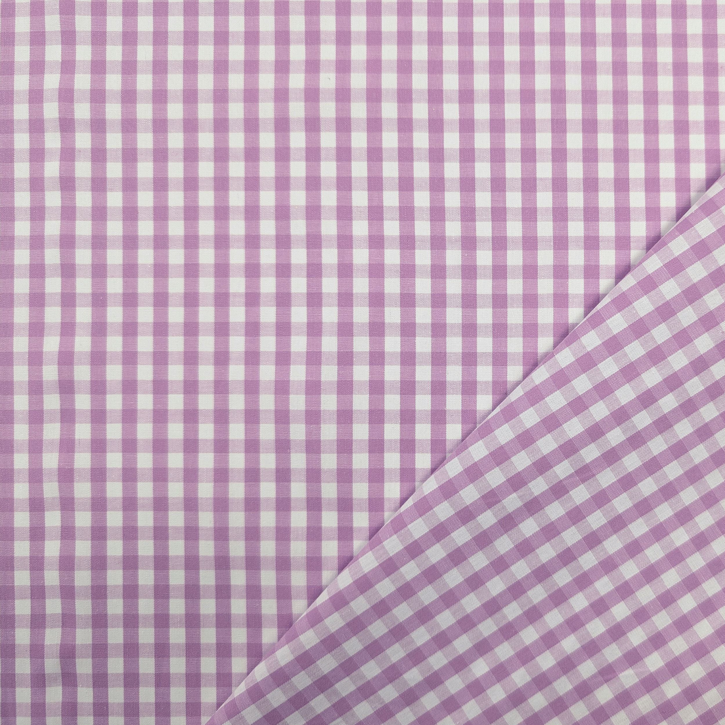 Cotton for Shirting Squares Lilac Image